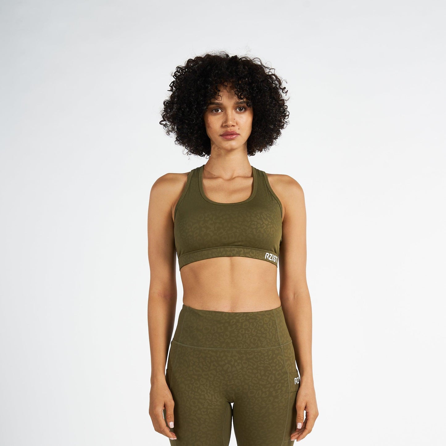 Sports Bra For Women's Workout RZIST Capulet Olive Bra - RZIST