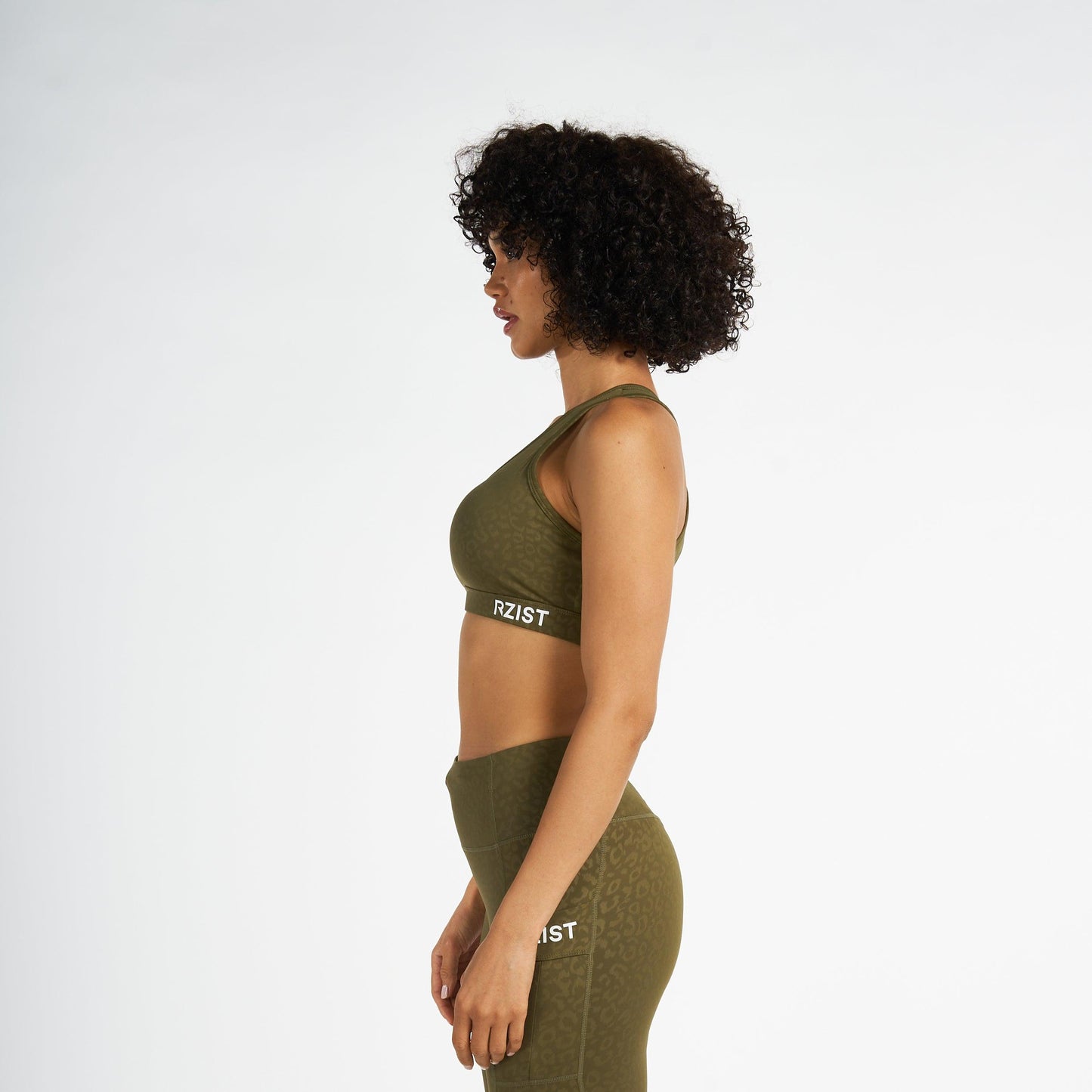 Sports Bra For Women's Workout RZIST Capulet Olive Bra - RZIST