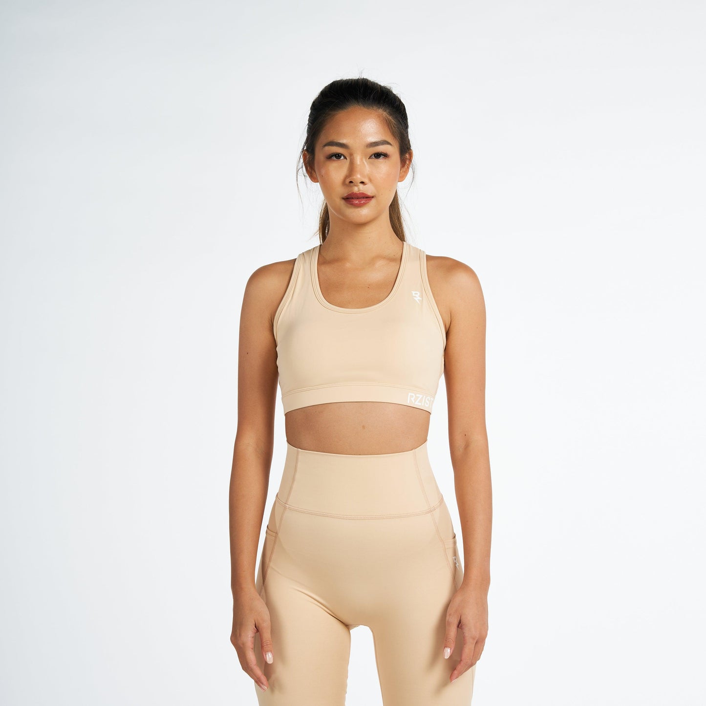 Sports Bra For Women's Workout RZIST Pastel Yellow Bra - RZIST