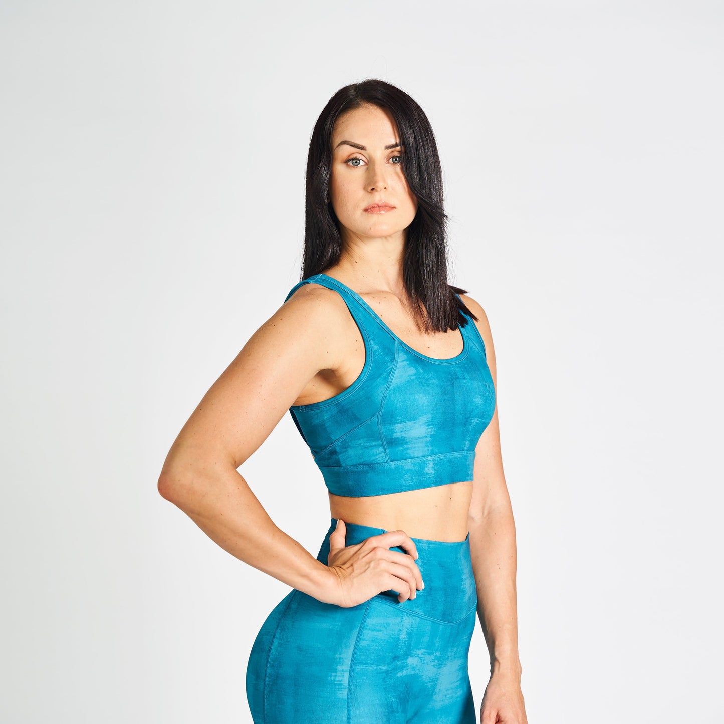 Sports Bra For Women's Workout RZIST Teal Bra - RZIST