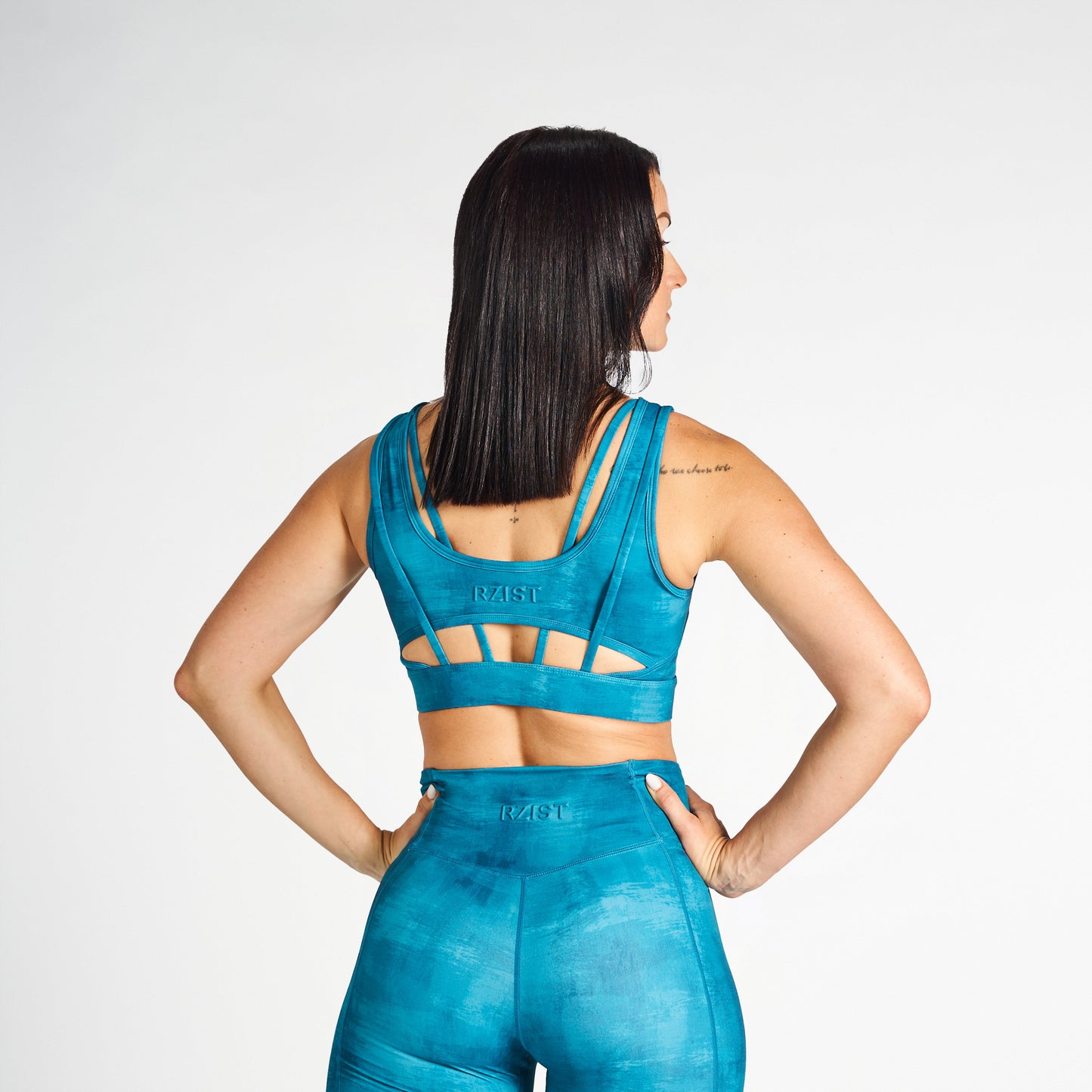 Sports Bra For Women's Workout RZIST Teal Bra - RZIST
