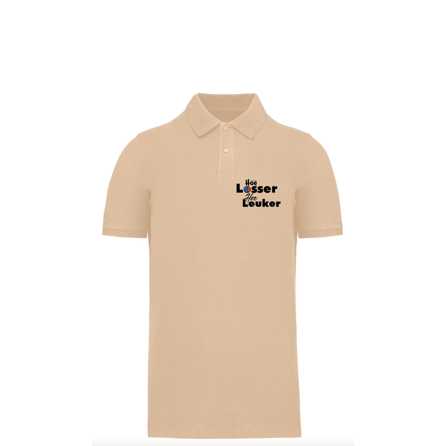 Polo met opdruk Hoe Losser Hoe Leuker