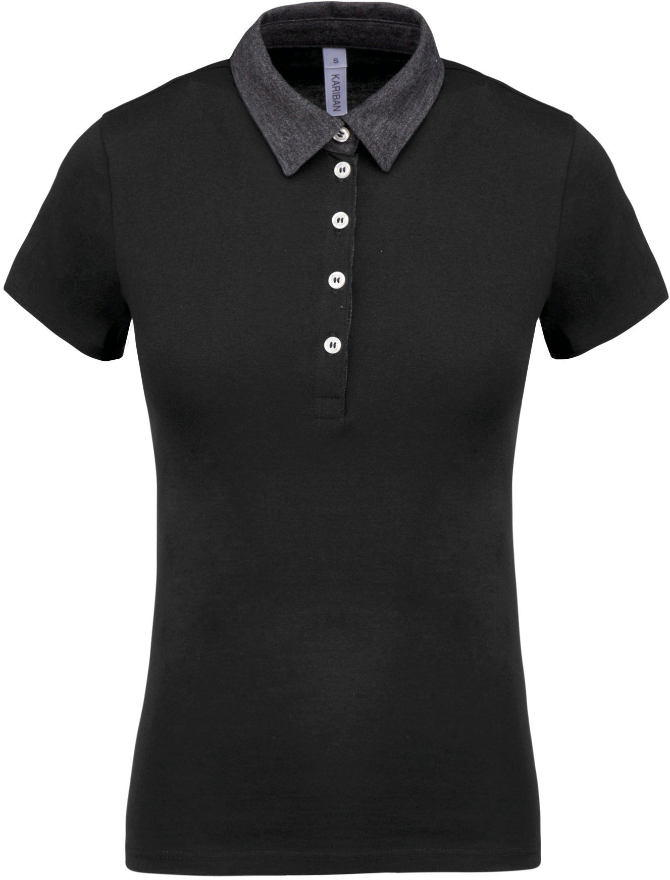 Tweekleurige damespolo jersey