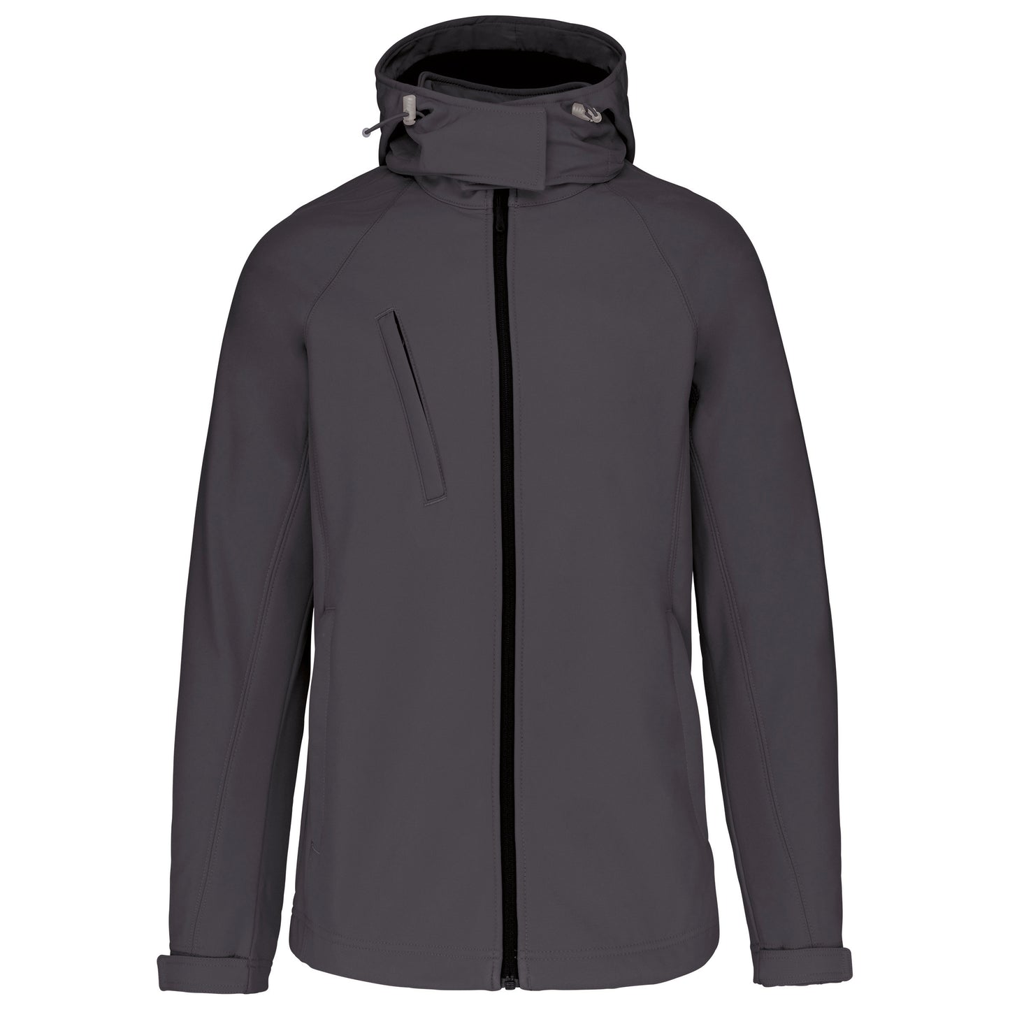 Dames softshell jas met afneembare capuchon