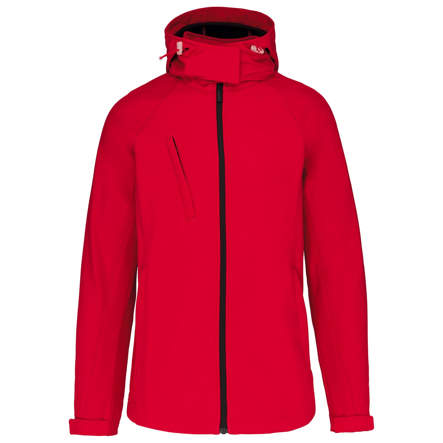 Dames softshell jas met afneembare capuchon