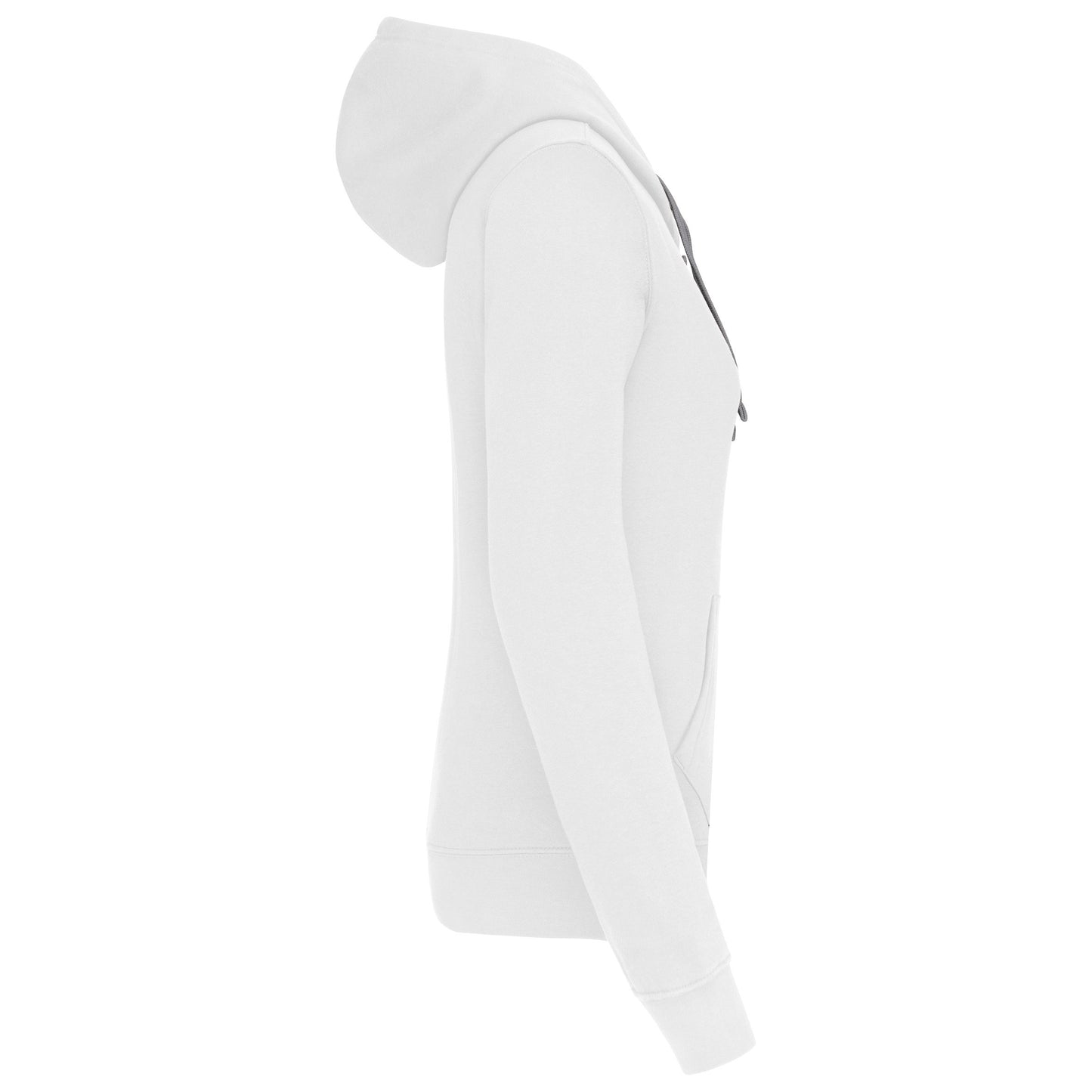 Damessweater met capuchon in contrasterende kleur
