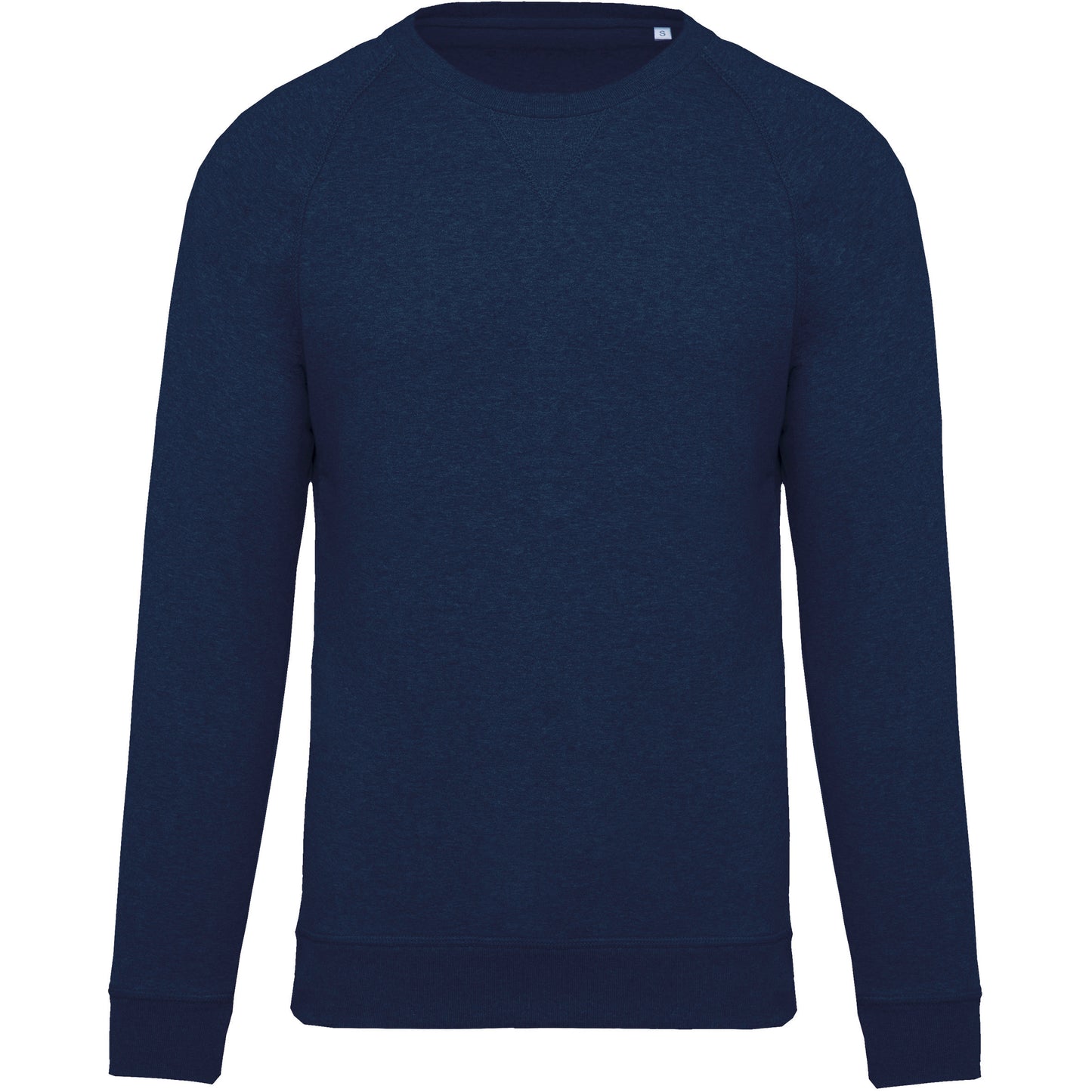 Herensweater BIO ronde hals raglanmouwen