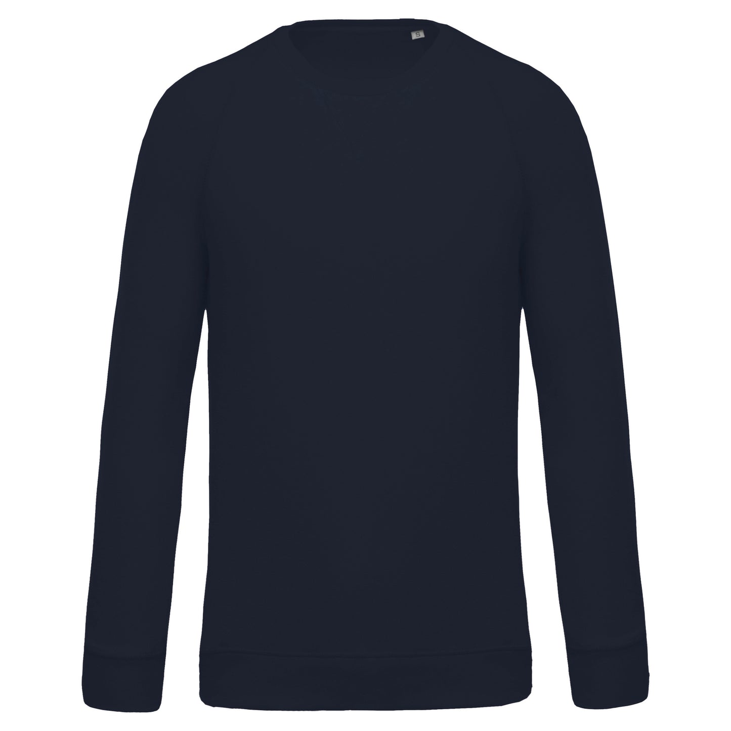 Herensweater BIO ronde hals raglanmouwen