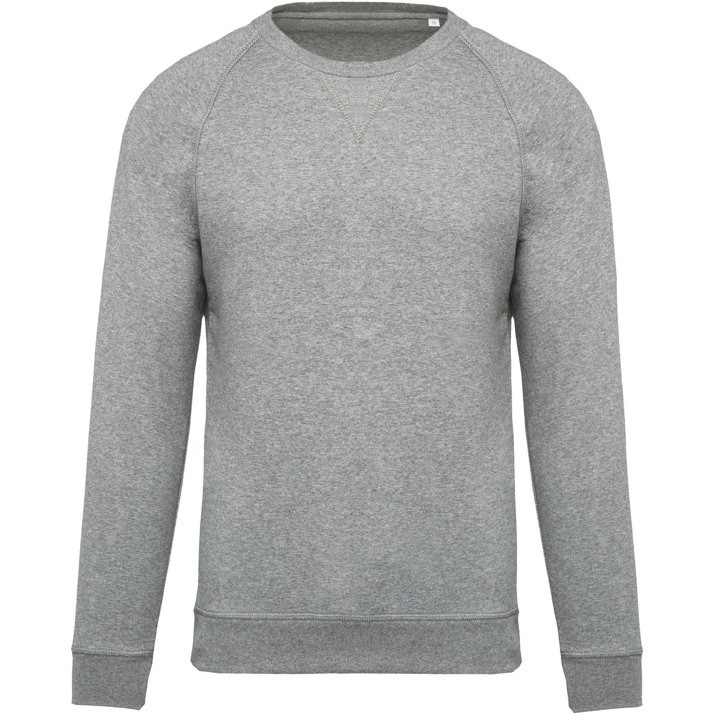 Herensweater BIO ronde hals raglanmouwen