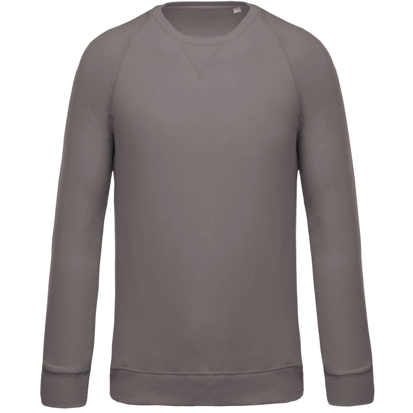 Herensweater BIO ronde hals raglanmouwen