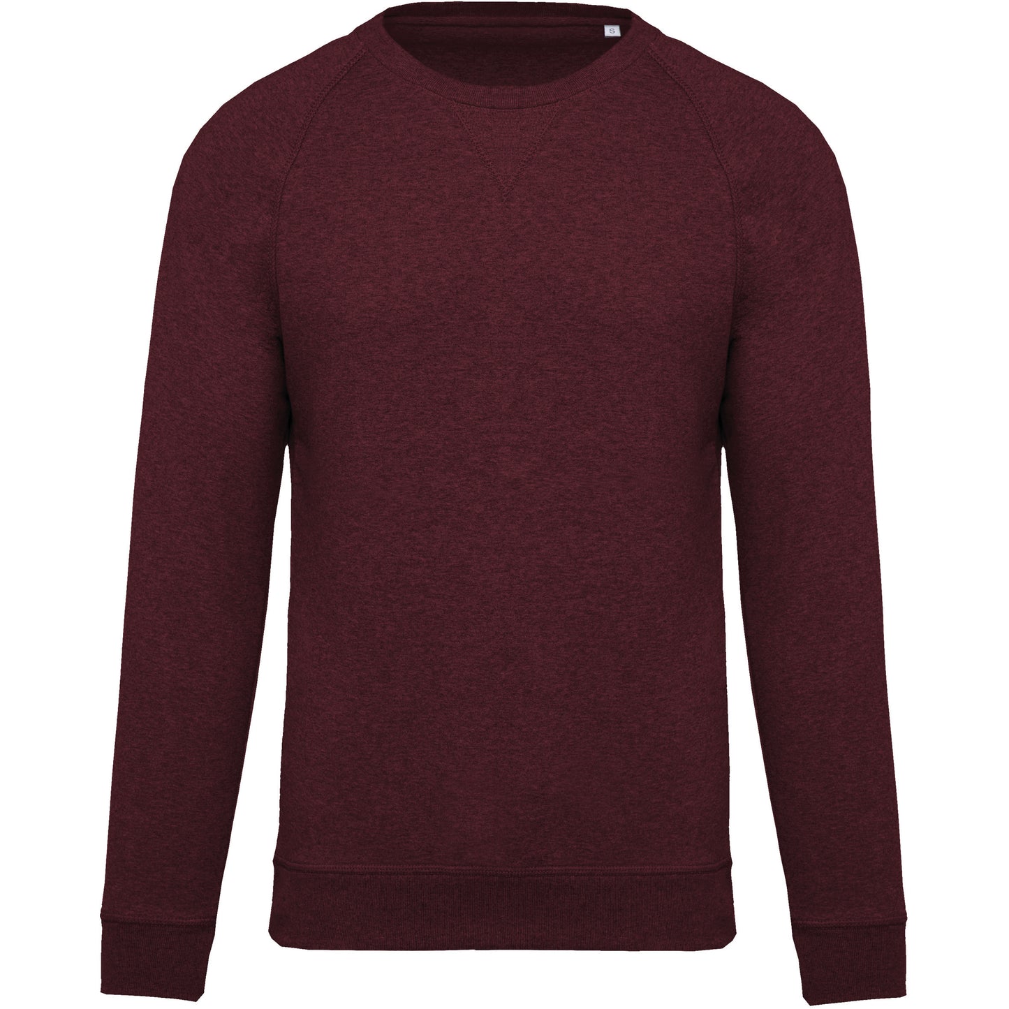 Herensweater BIO ronde hals raglanmouwen