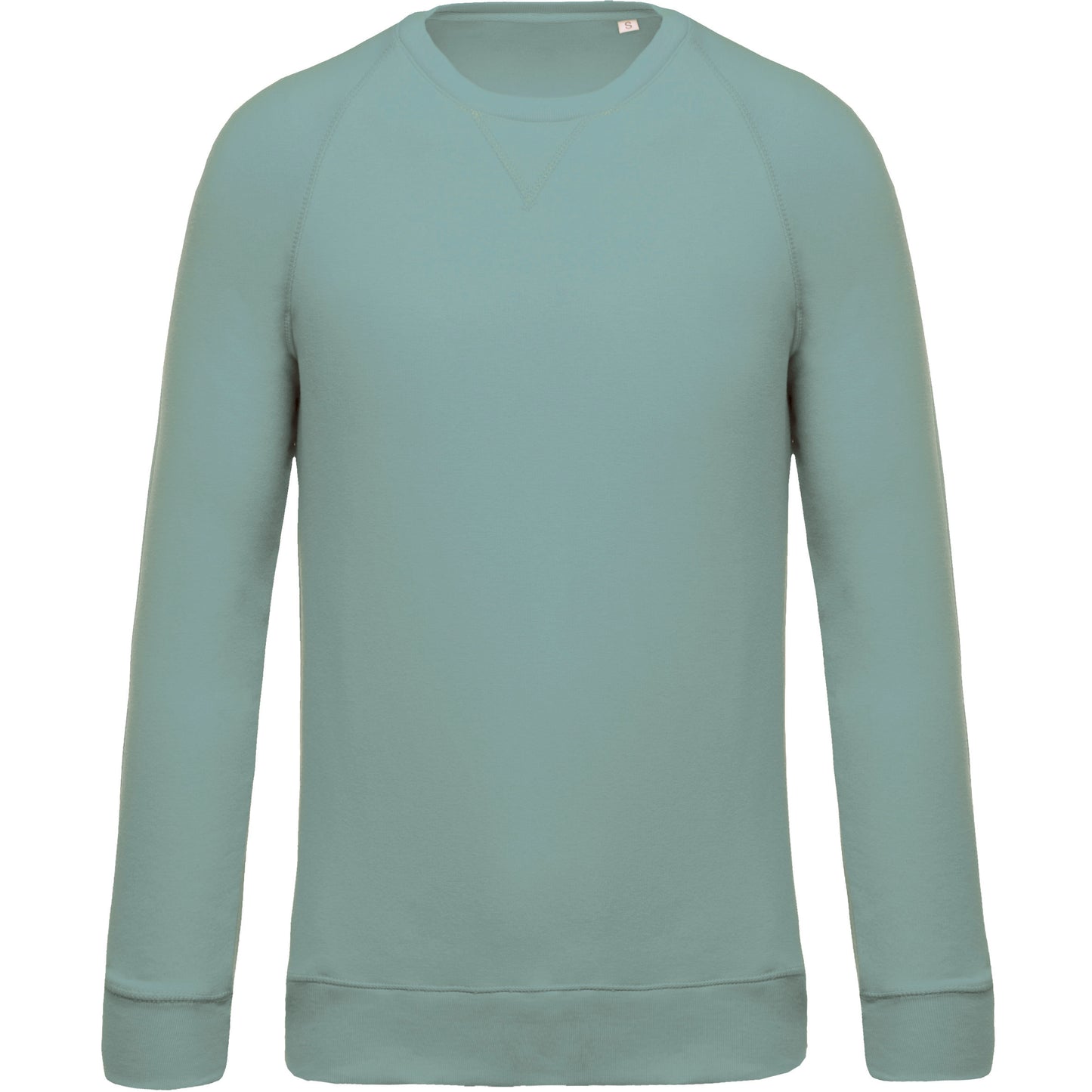 Herensweater BIO ronde hals raglanmouwen