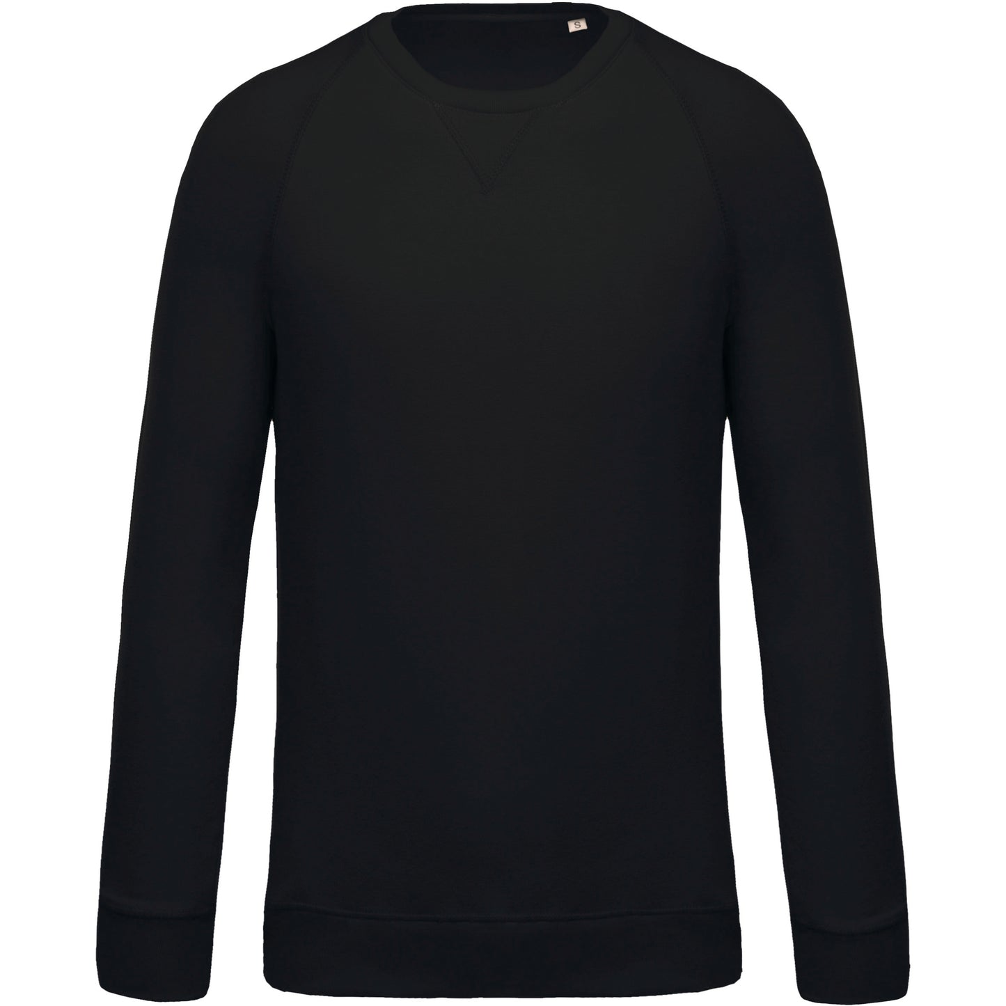 Herensweater BIO ronde hals raglanmouwen