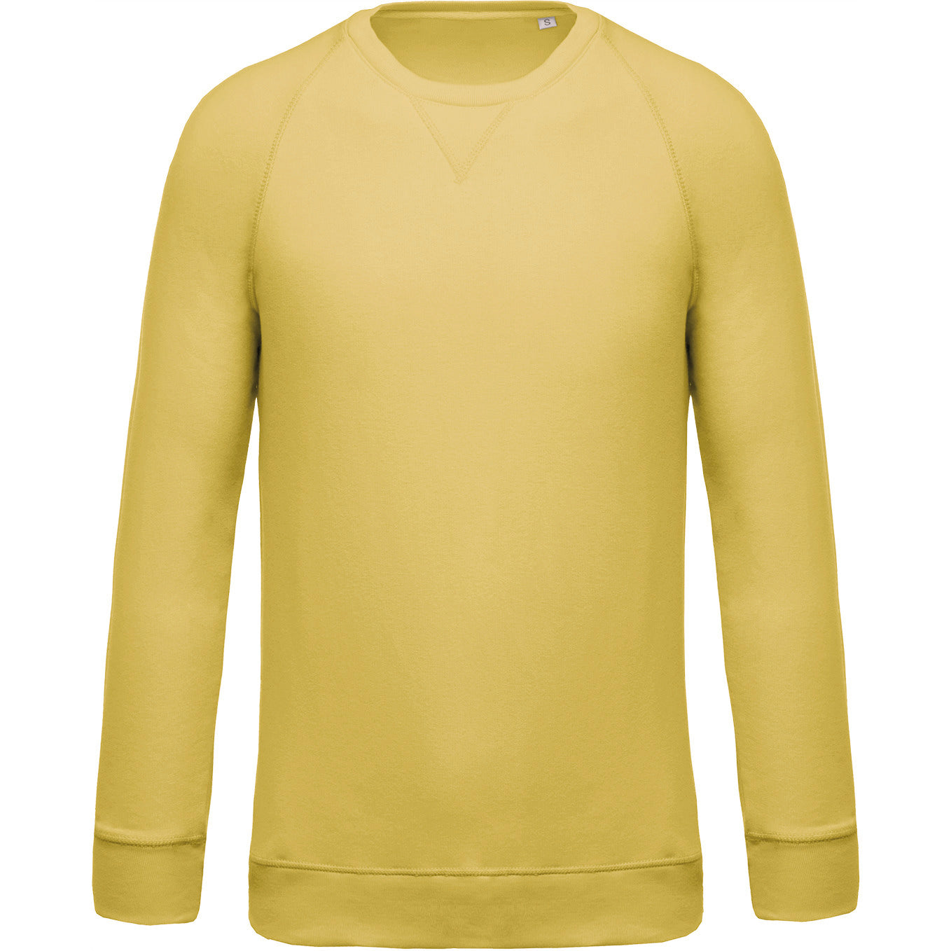 Herensweater BIO ronde hals raglanmouwen