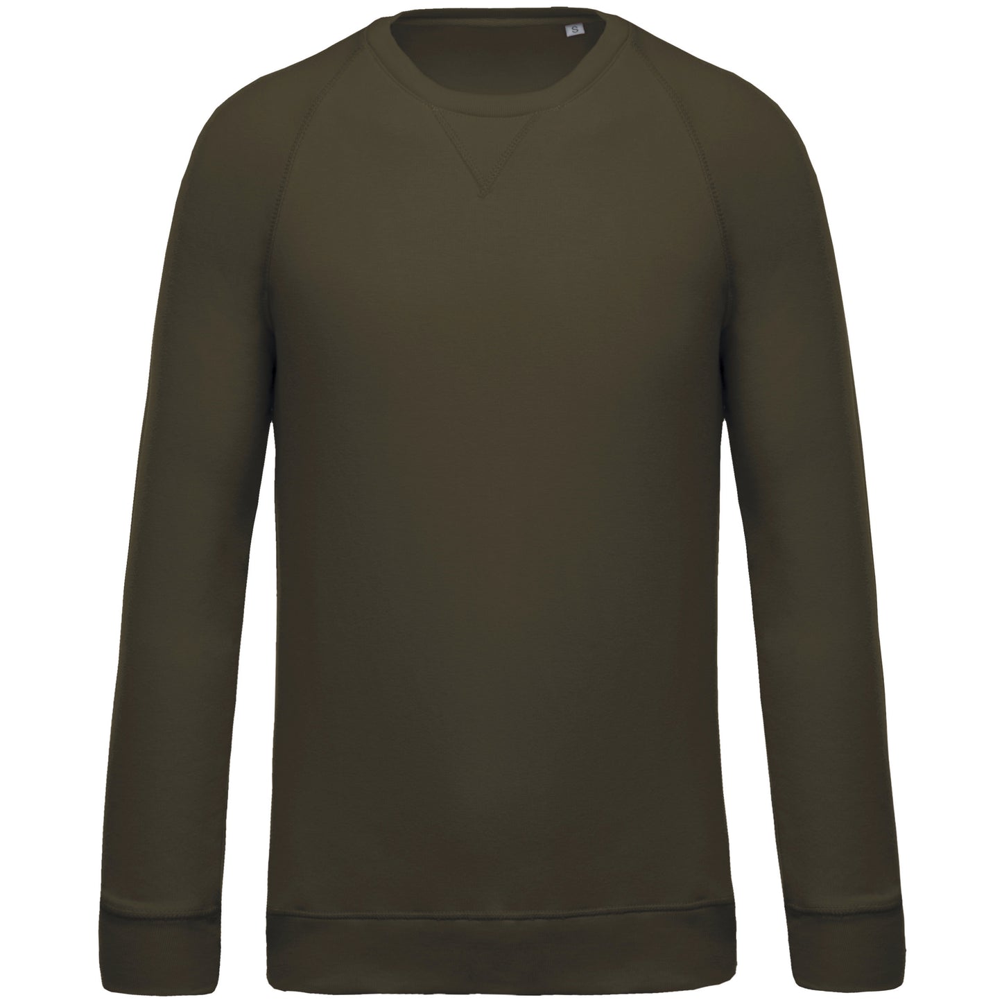 Herensweater BIO ronde hals raglanmouwen