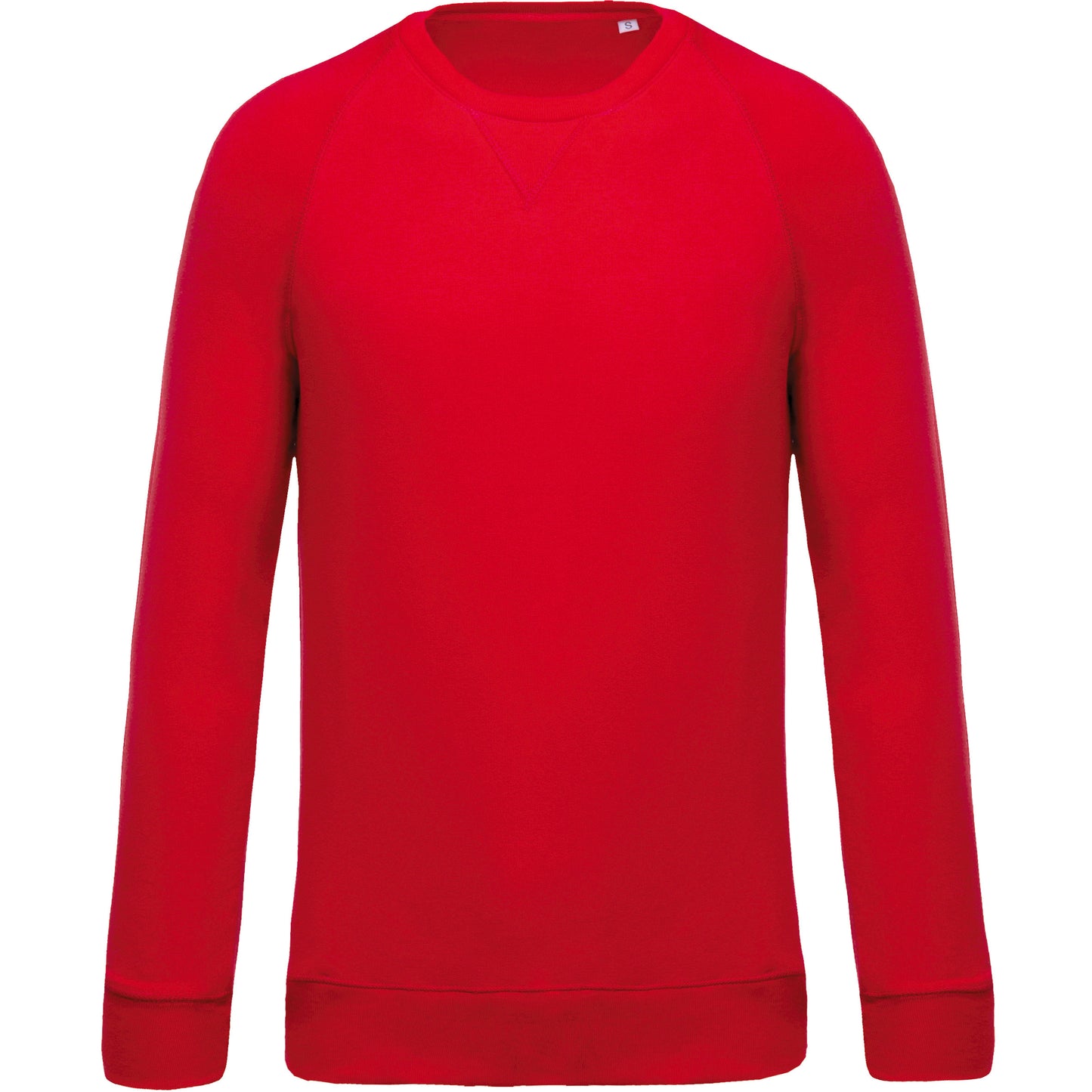 Herensweater BIO ronde hals raglanmouwen
