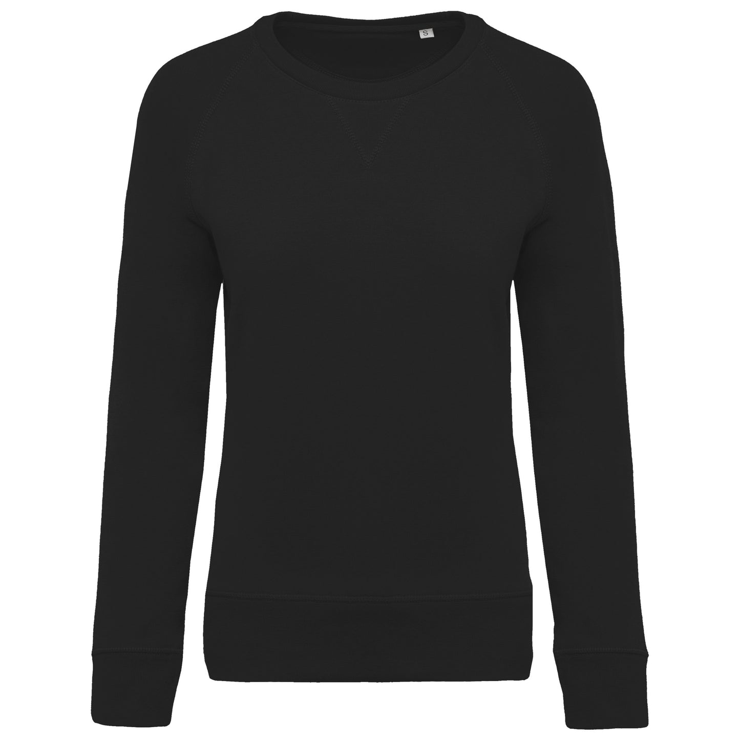 Damessweater BIO ronde hals raglanmouwen