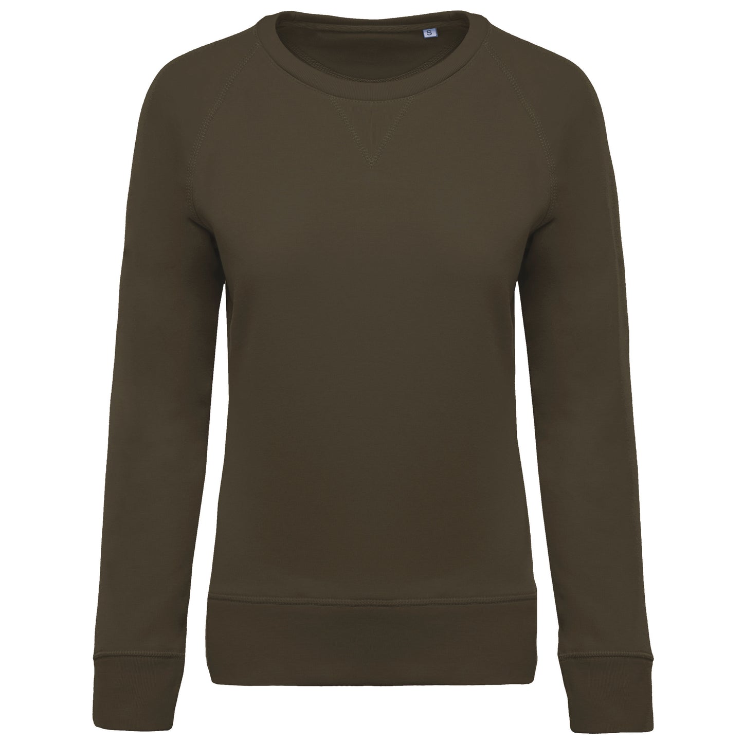 Damessweater BIO ronde hals raglanmouwen