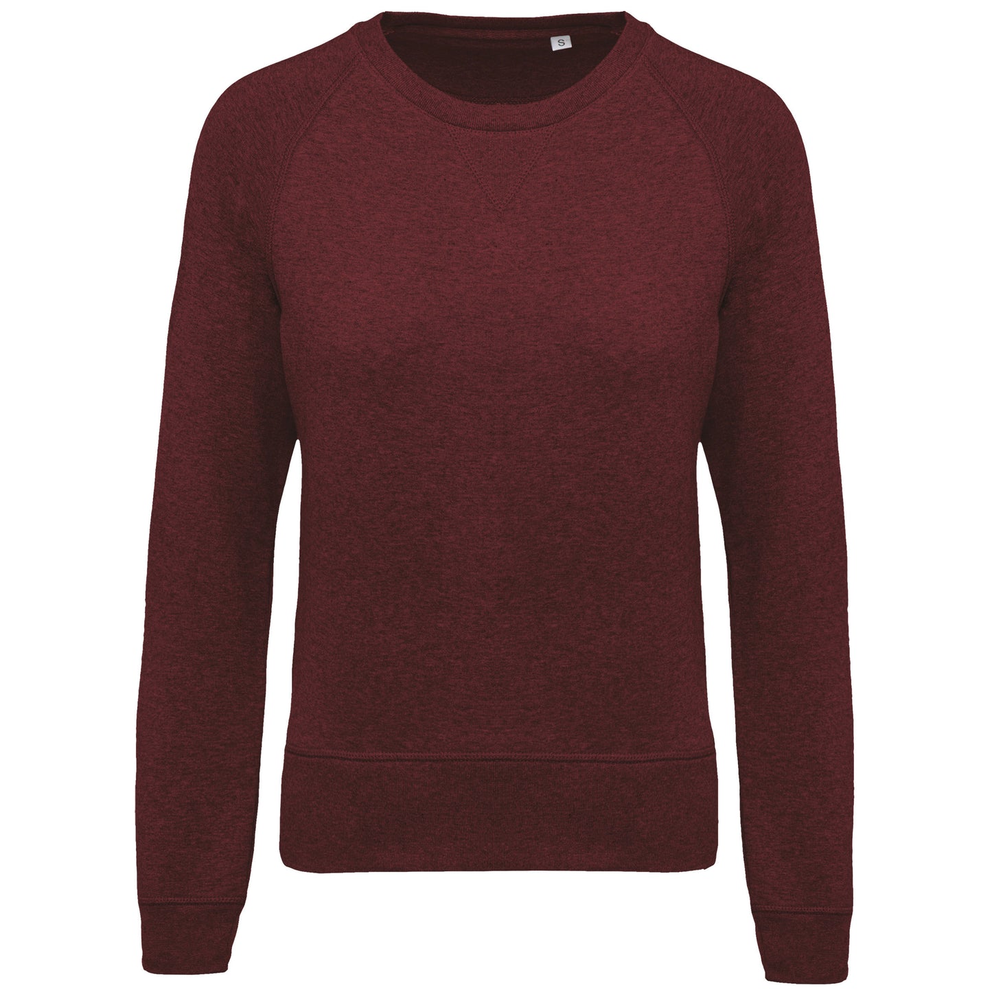 Damessweater BIO ronde hals raglanmouwen