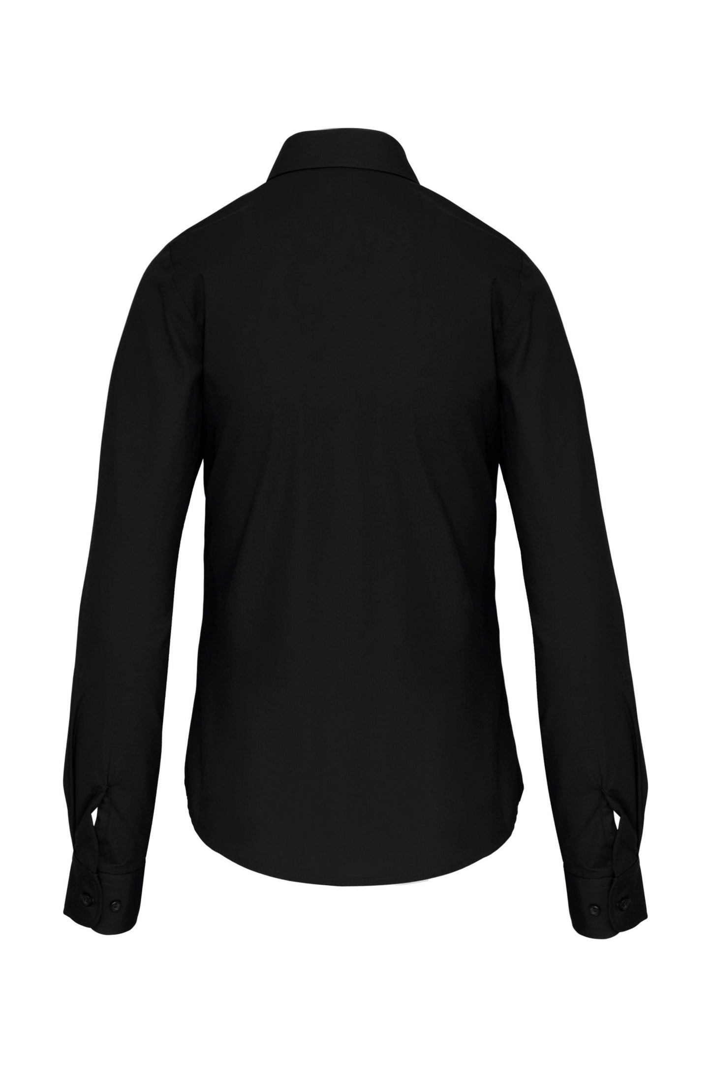 Dames poplin blouse lange mouwen