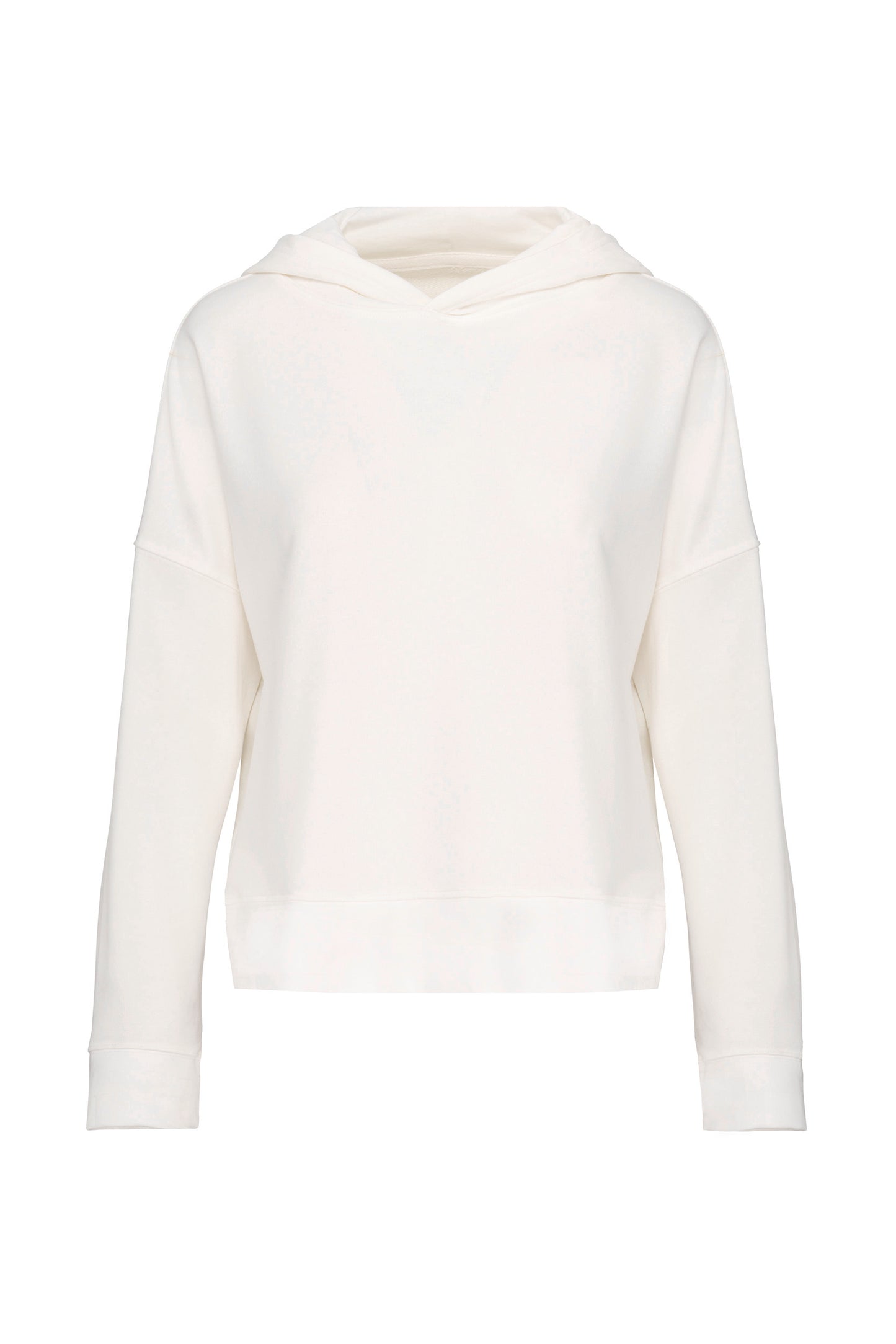 Bio lounge damessweater met capuchon