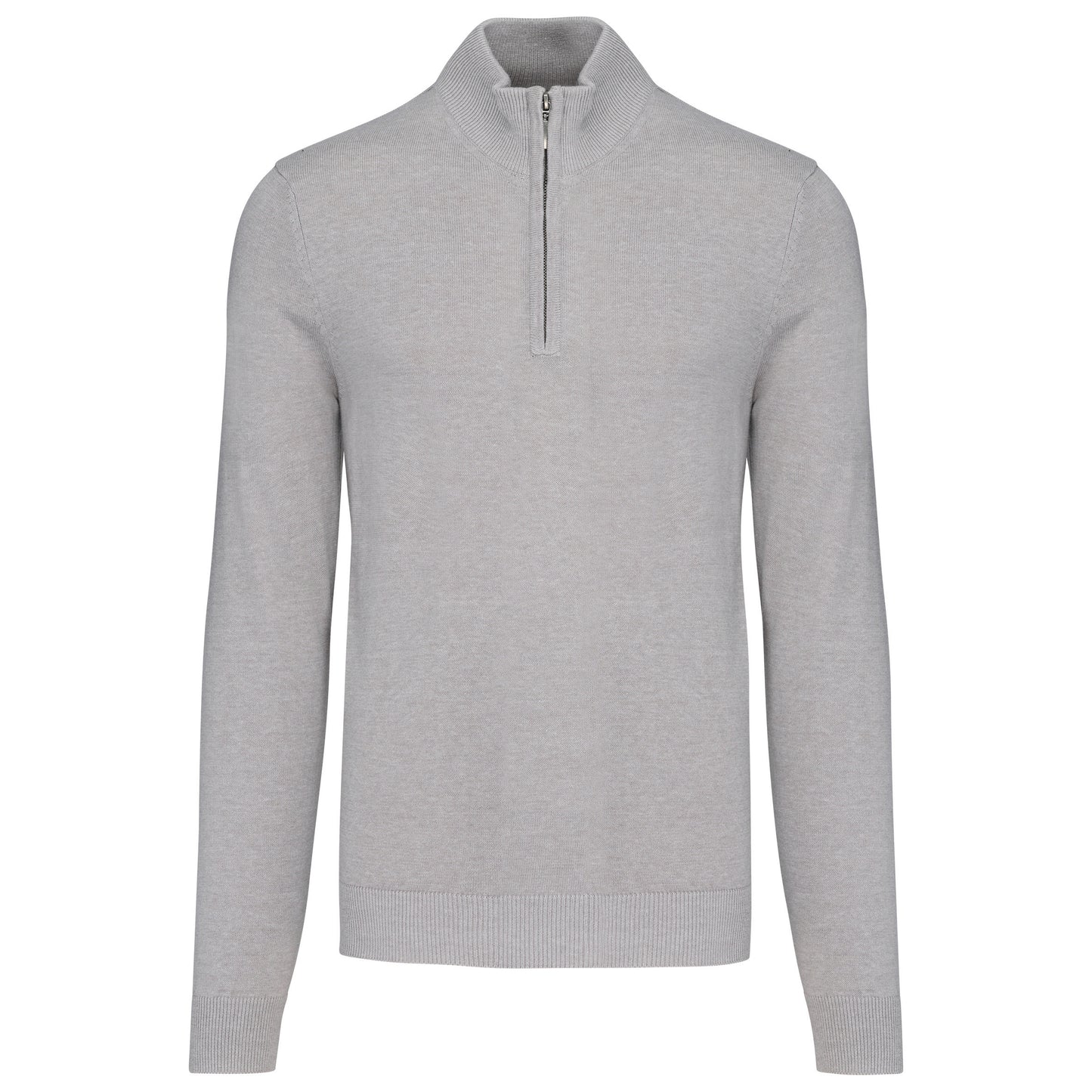 Heren pullover met ritskraag