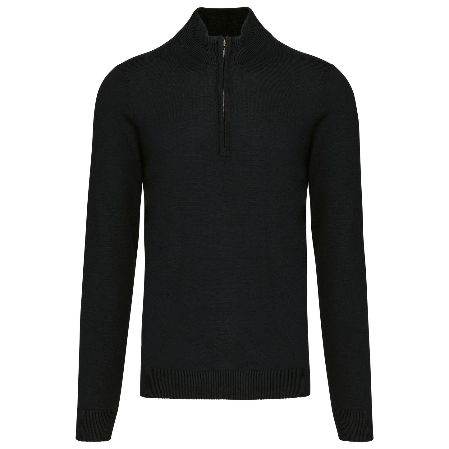 Heren pullover met ritskraag
