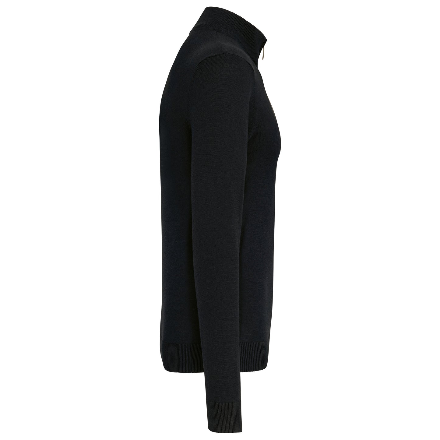Heren pullover met ritskraag