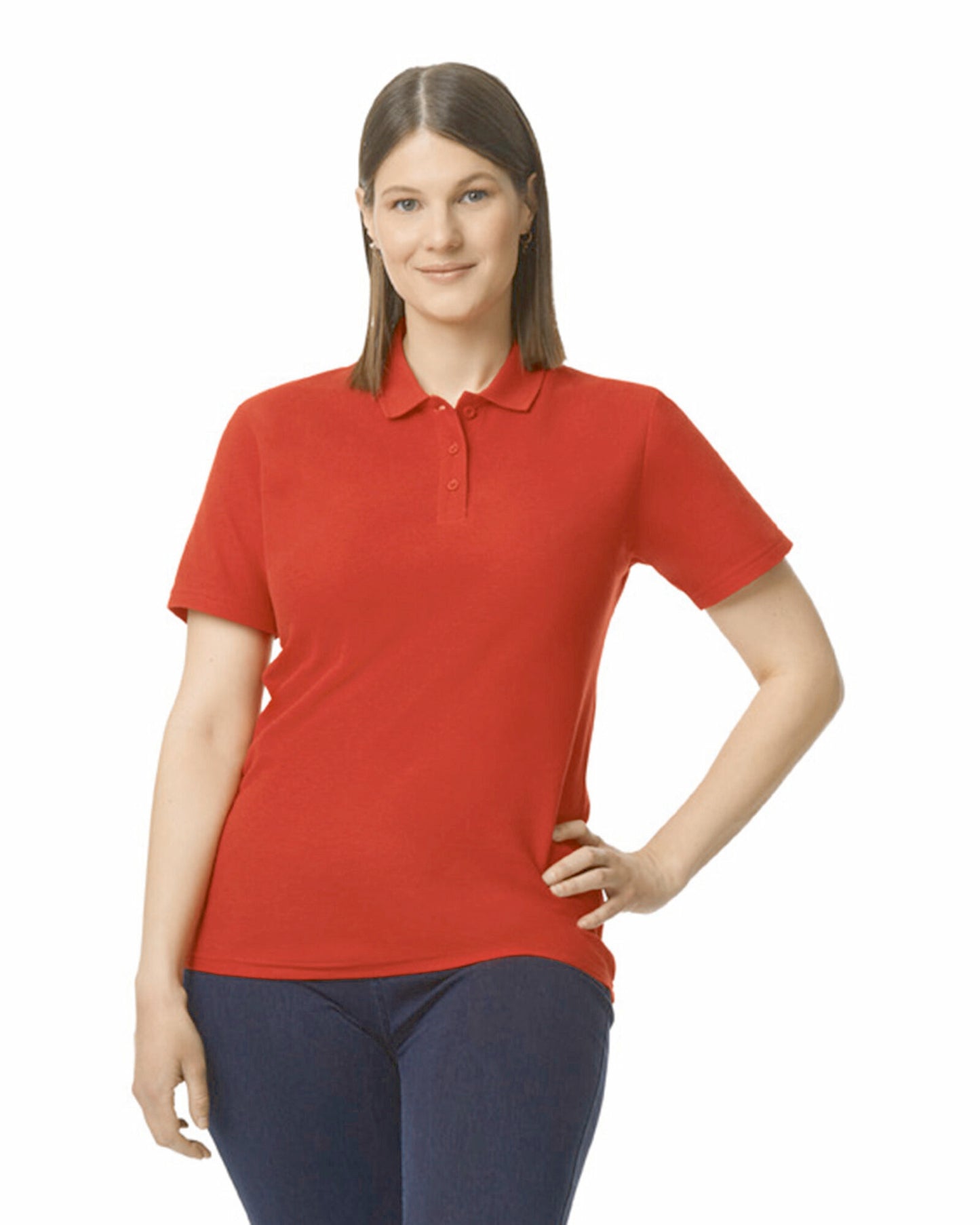 Damespolo Softstyle Dubbele piqué