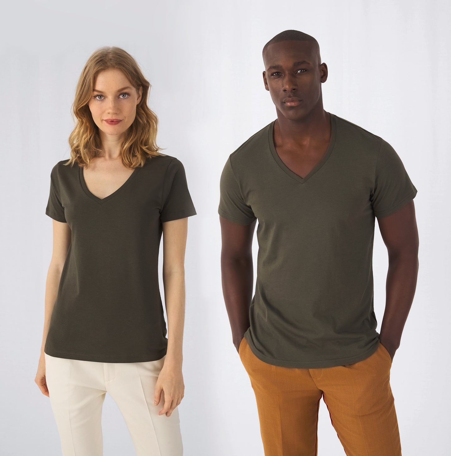 Organic Cotton Inspire V-neck T-shirt / Woman