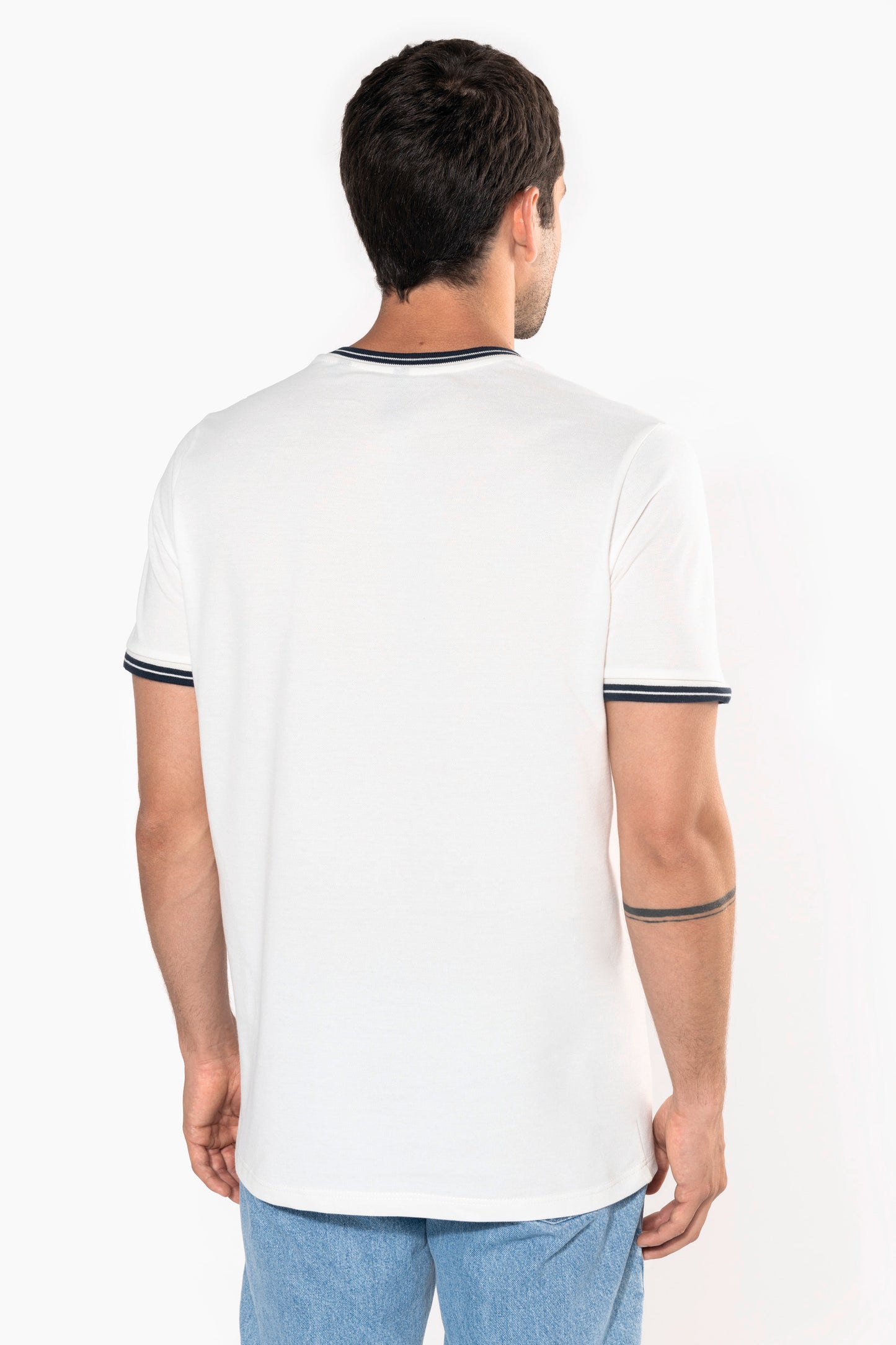 Heren-t-shirt piqué ronde hals