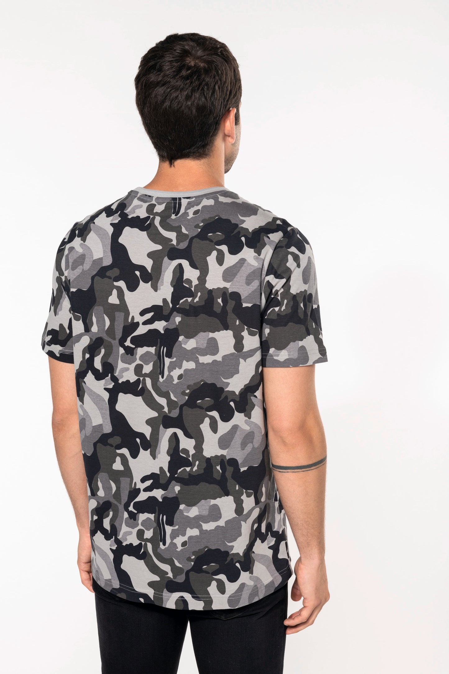 T-shirt camo korte mouwen
