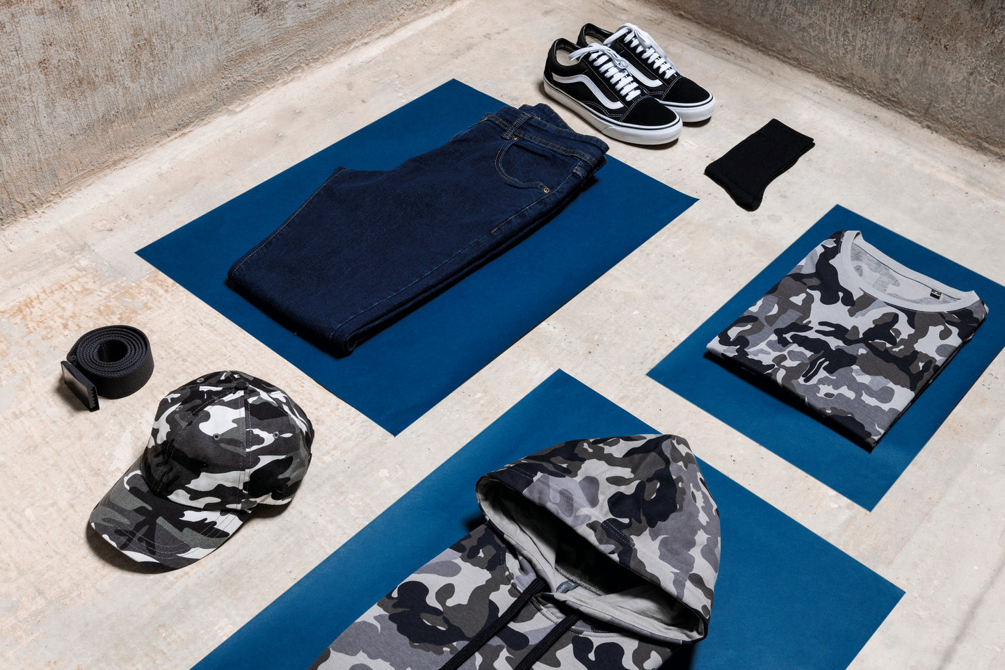 T-shirt camo korte mouwen
