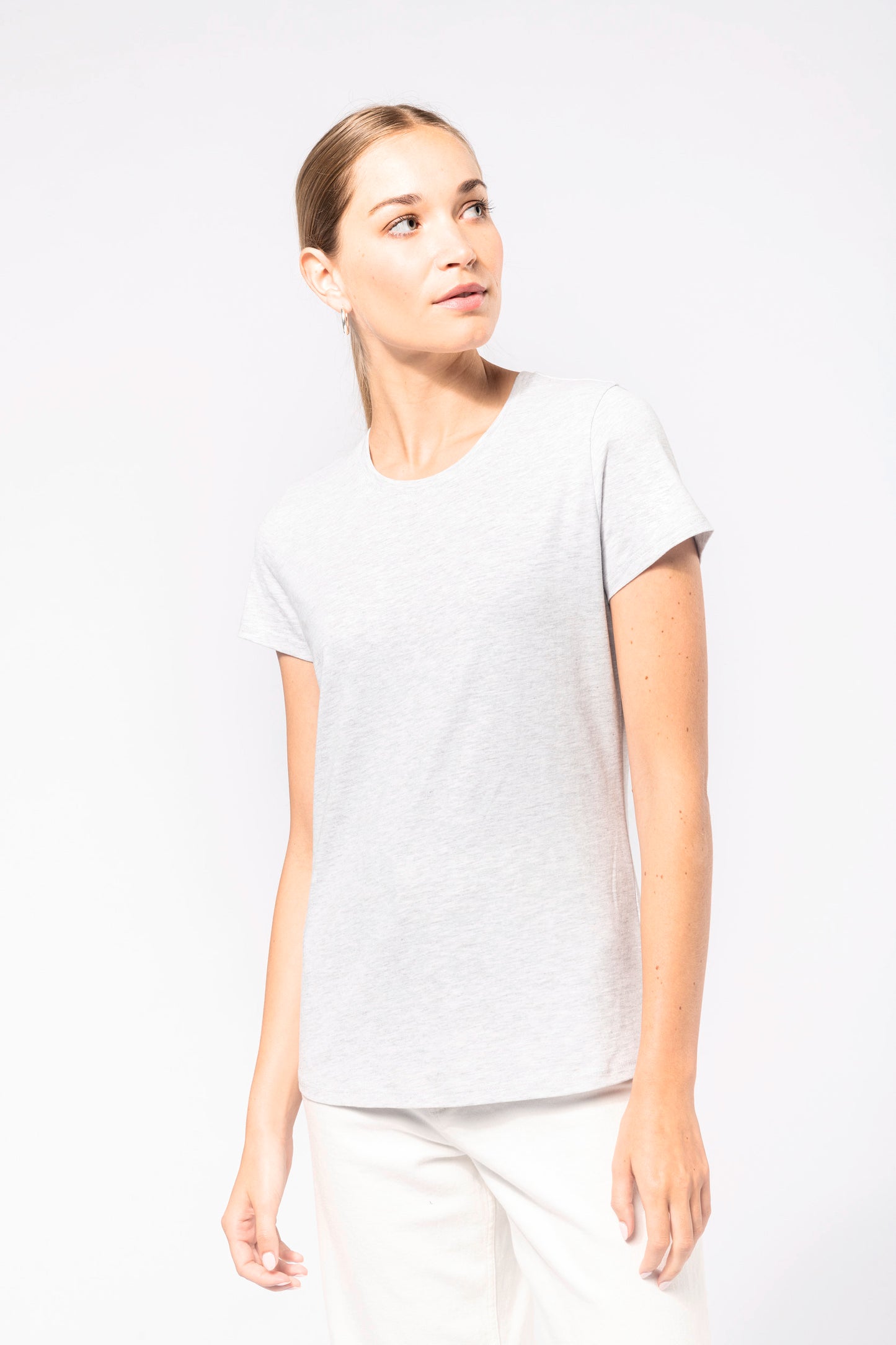 Dames t-shirt ronde hals korte mouwen