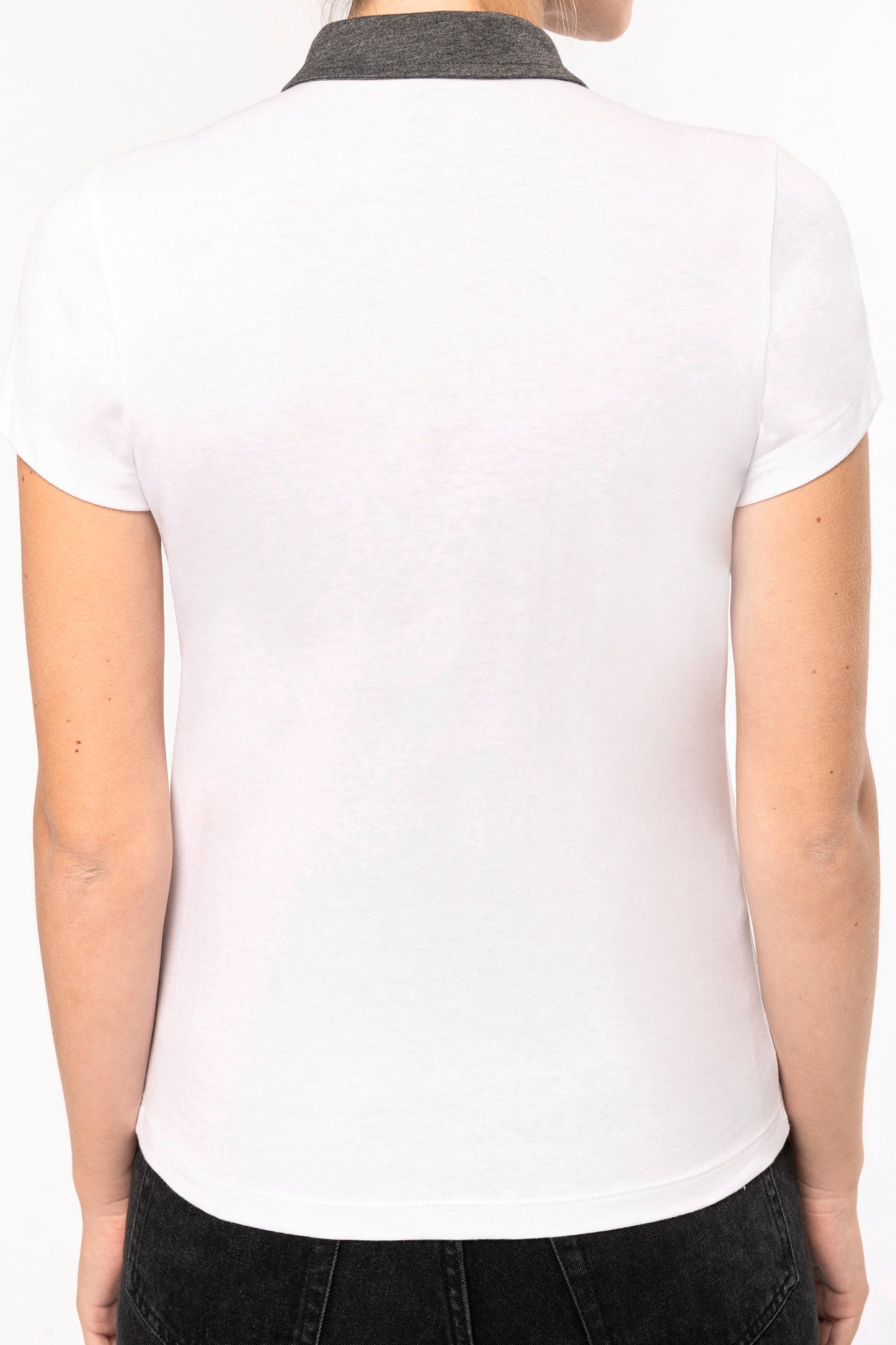 Tweekleurige damespolo jersey