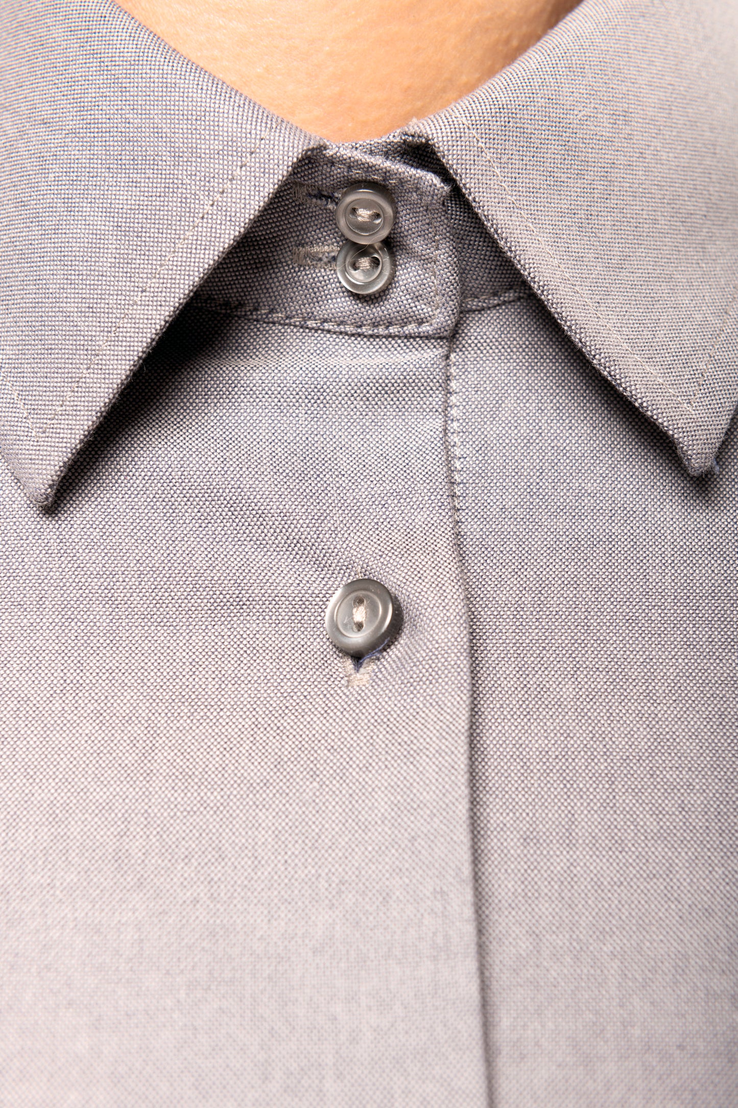 Dames oxford blouse lange mouwen