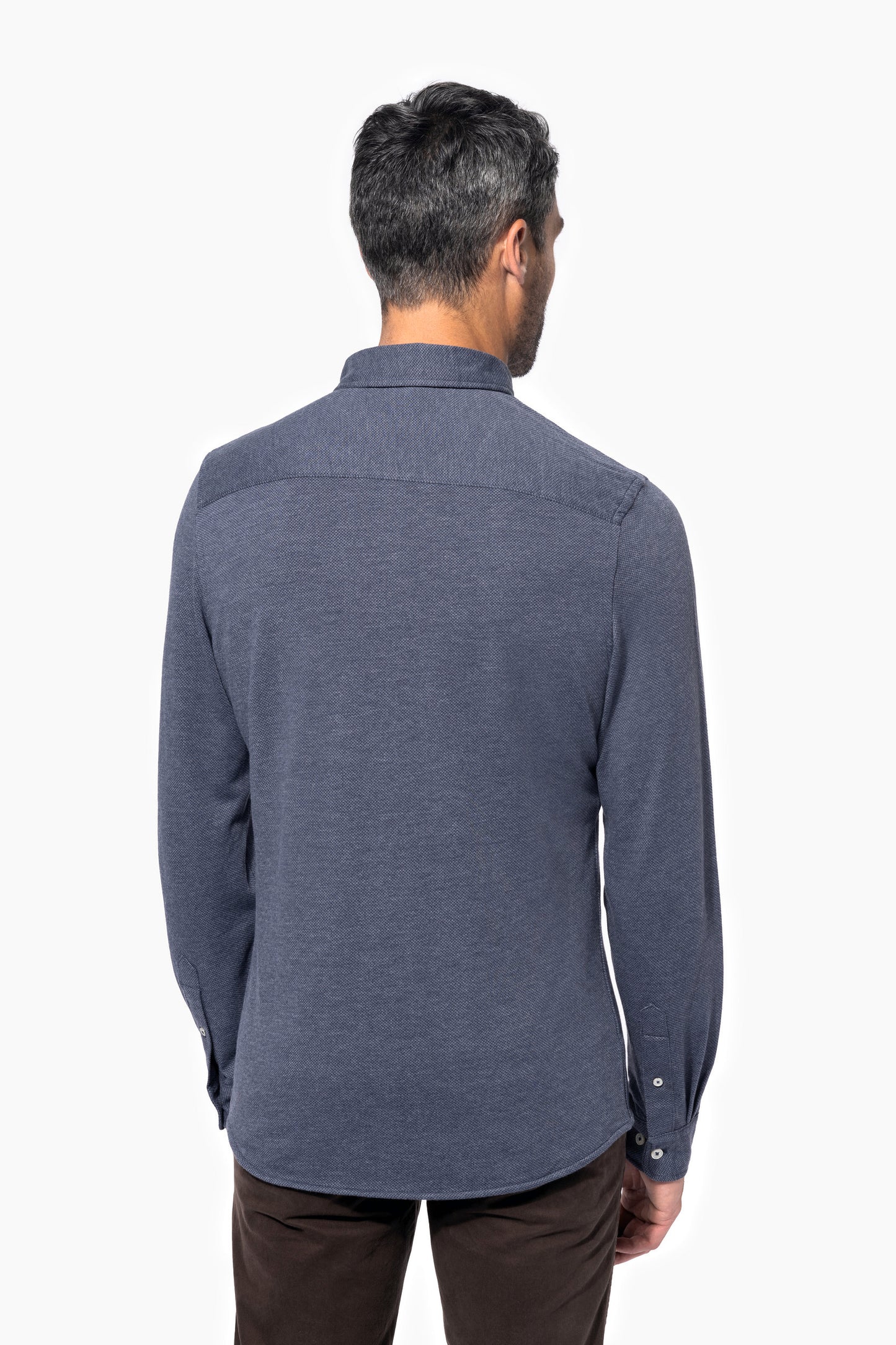 Jacquard overhemd lange mouwen