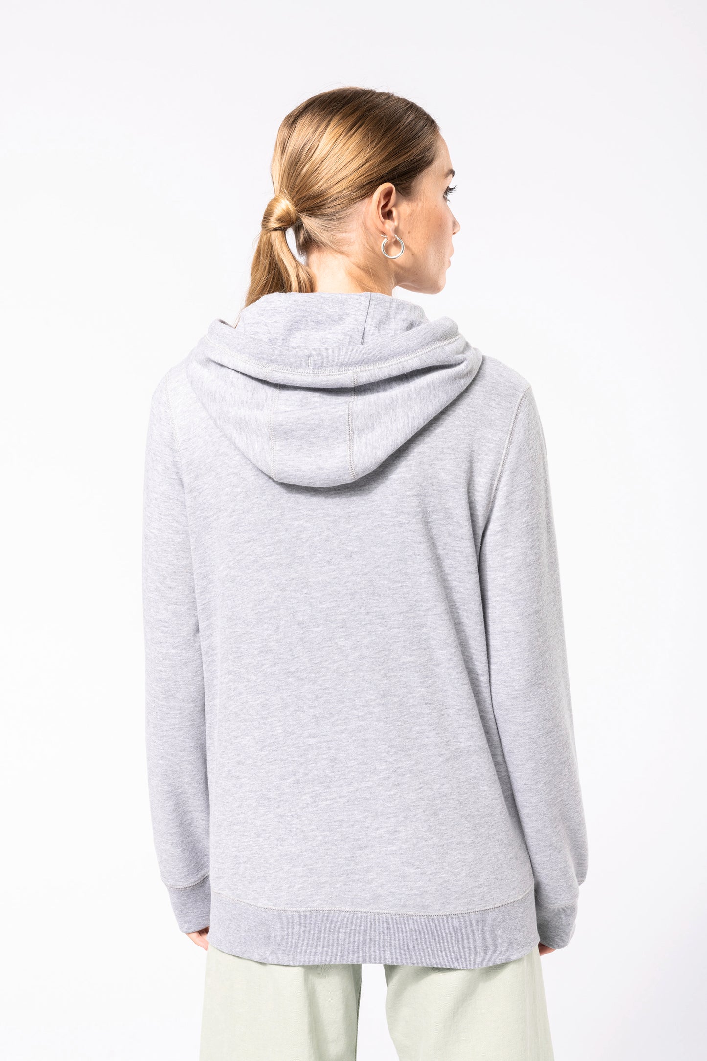 Ecologische uniseks sweater met capuchon en rits