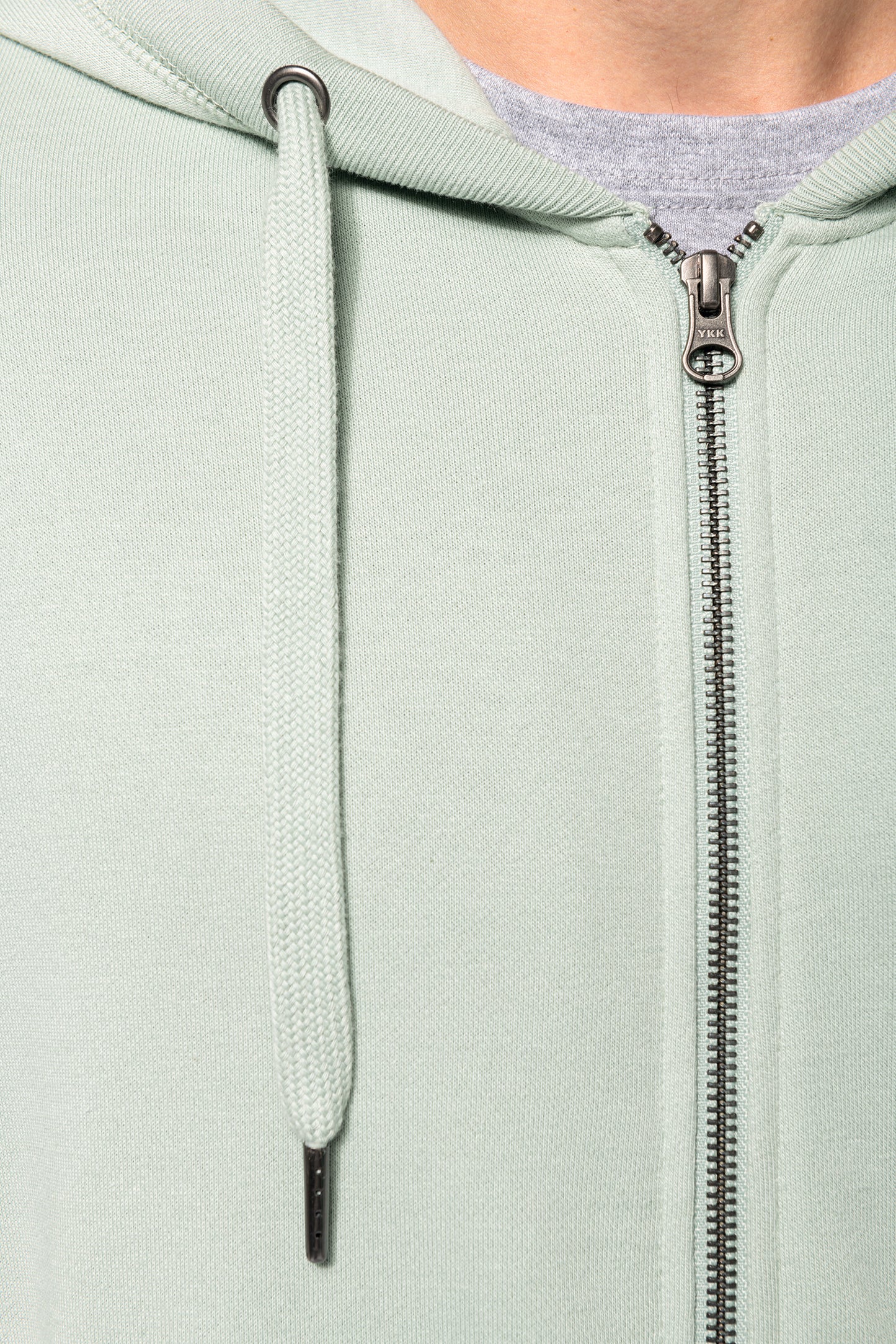 Ecologische uniseks sweater met capuchon en rits