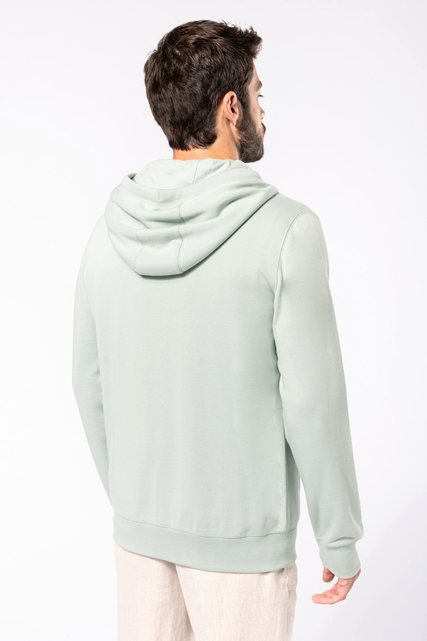 Ecologische uniseks sweater met capuchon en rits