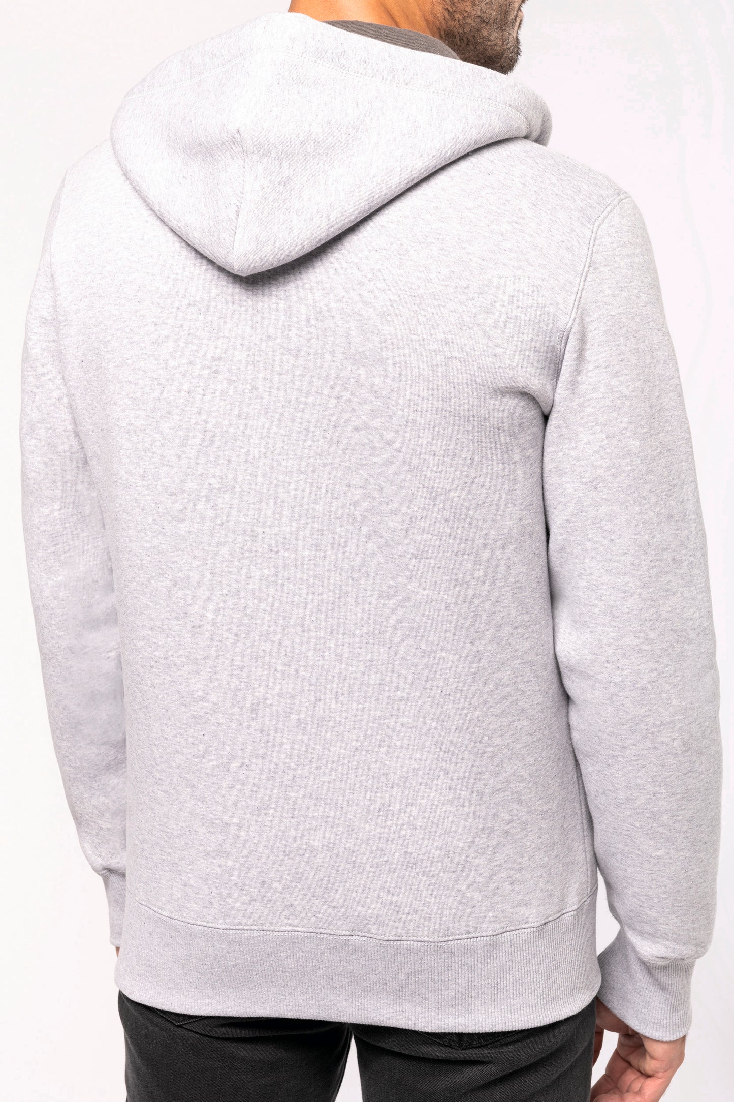 Hooded sweater met rits