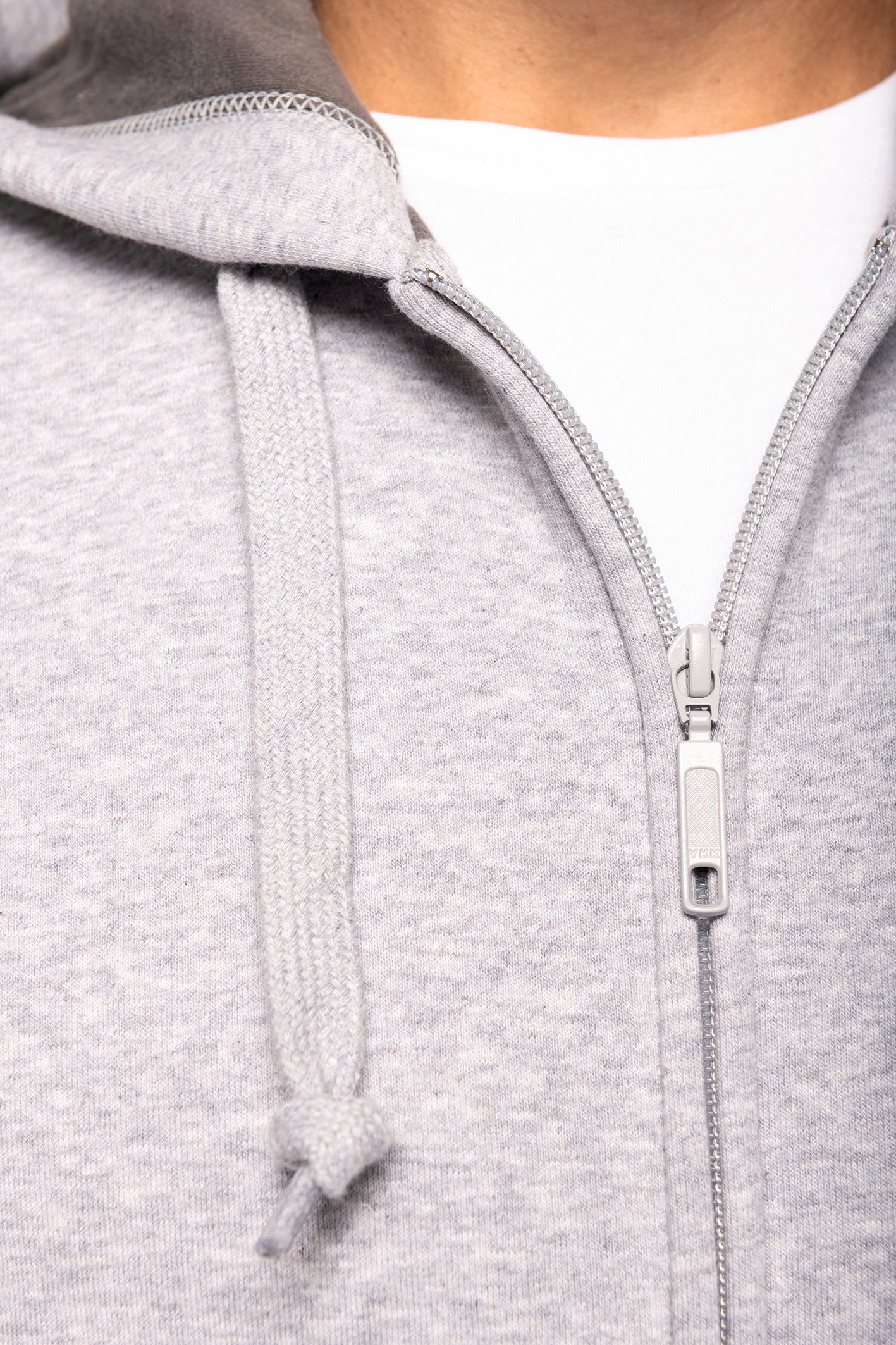 Hooded sweater met rits