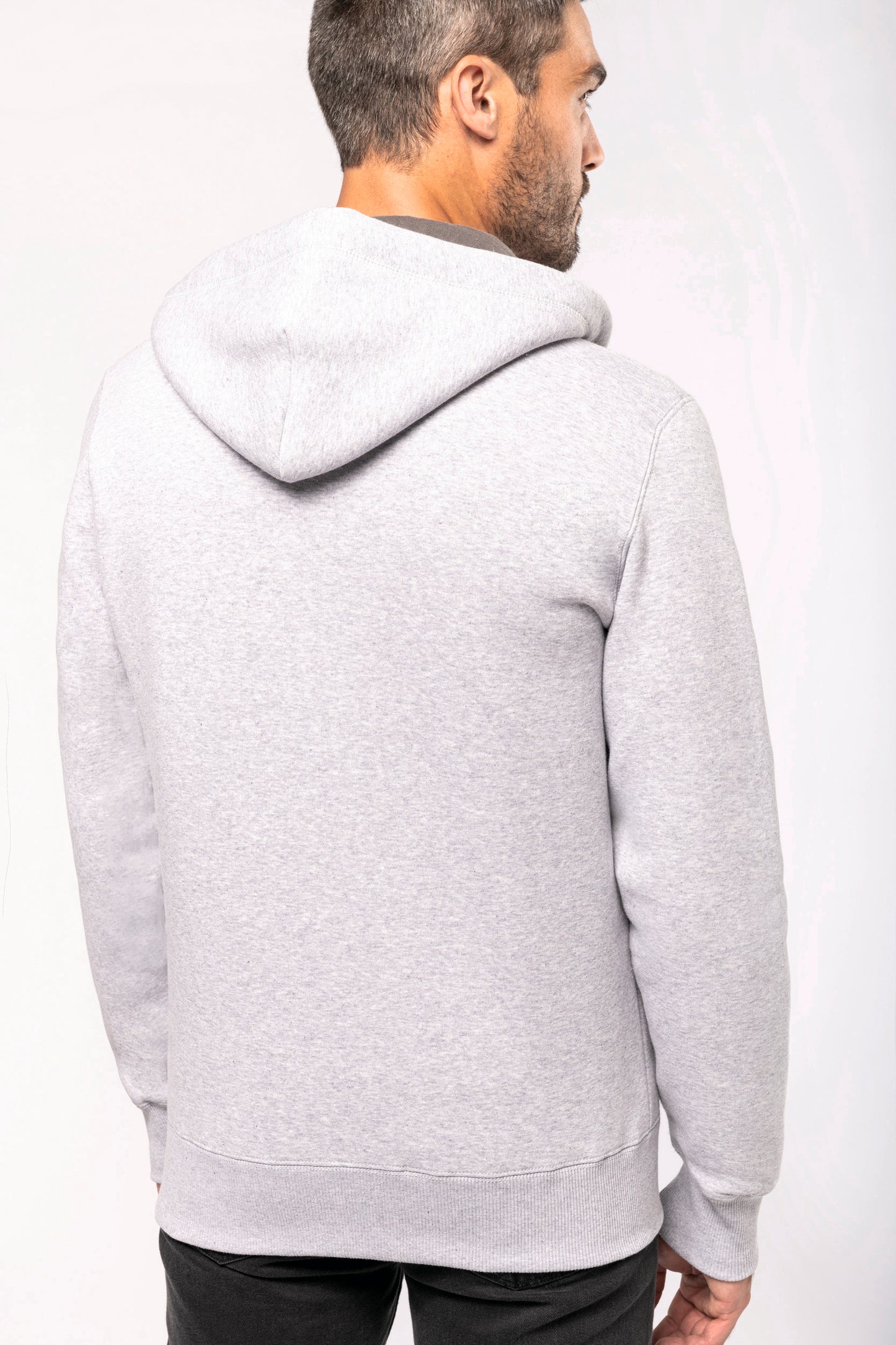 Hooded sweater met rits