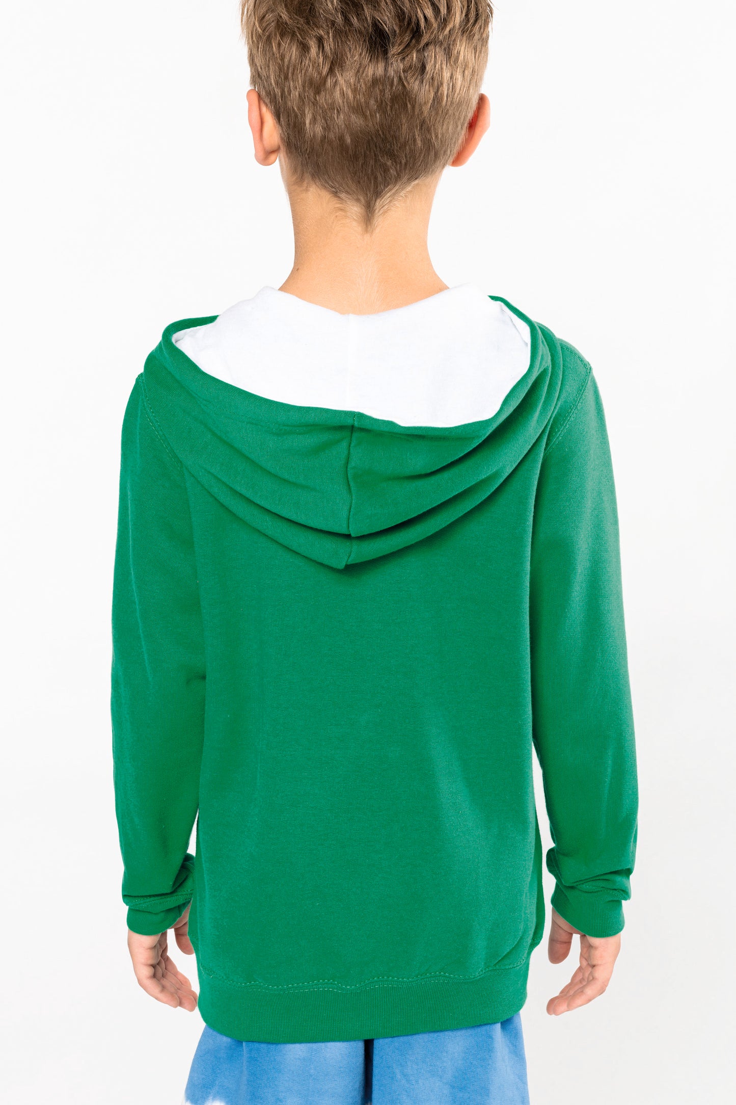 Kinder hooded sweater met gecontrasteerde capuchon