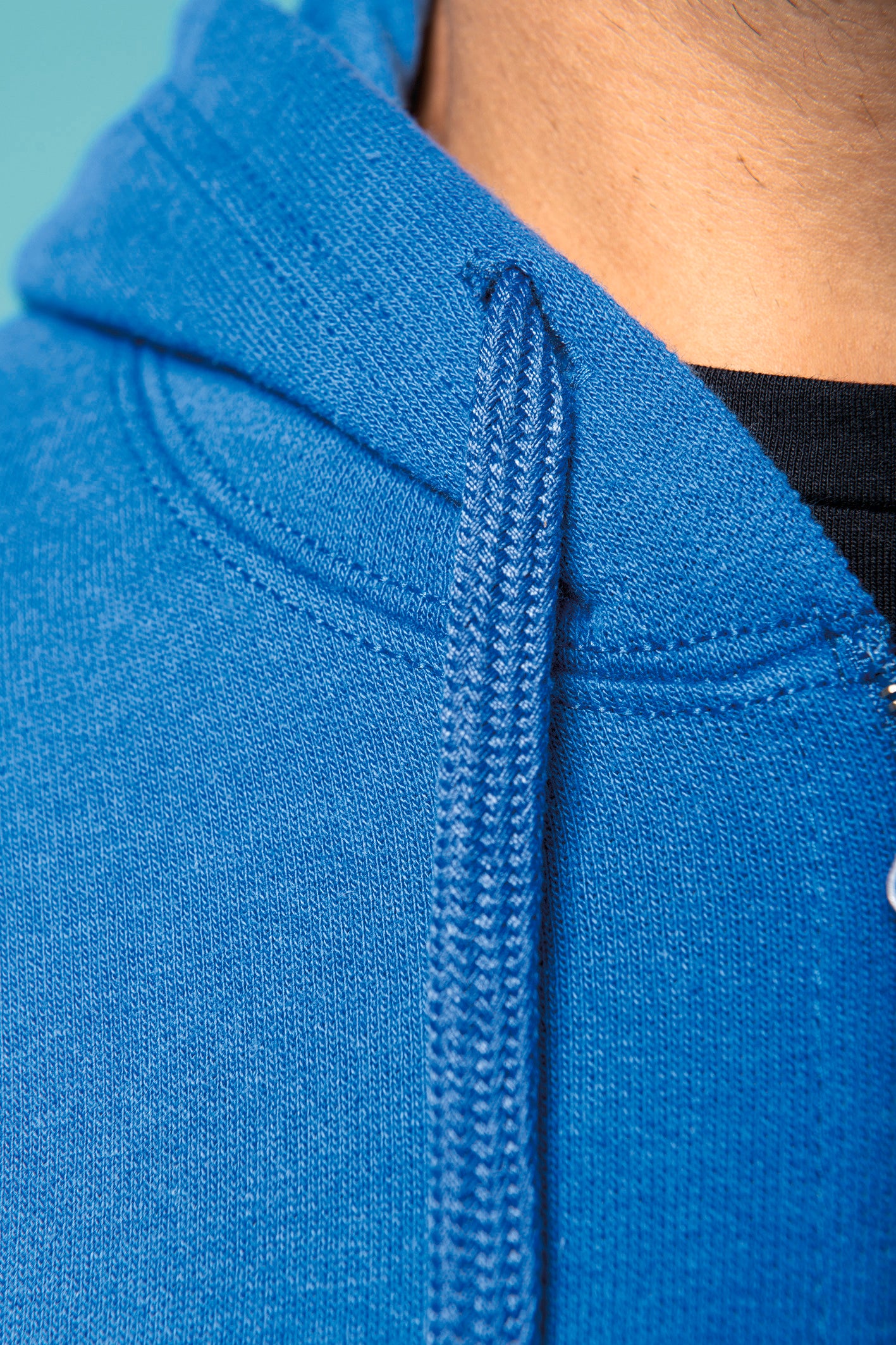Sweater met rits en capuchon