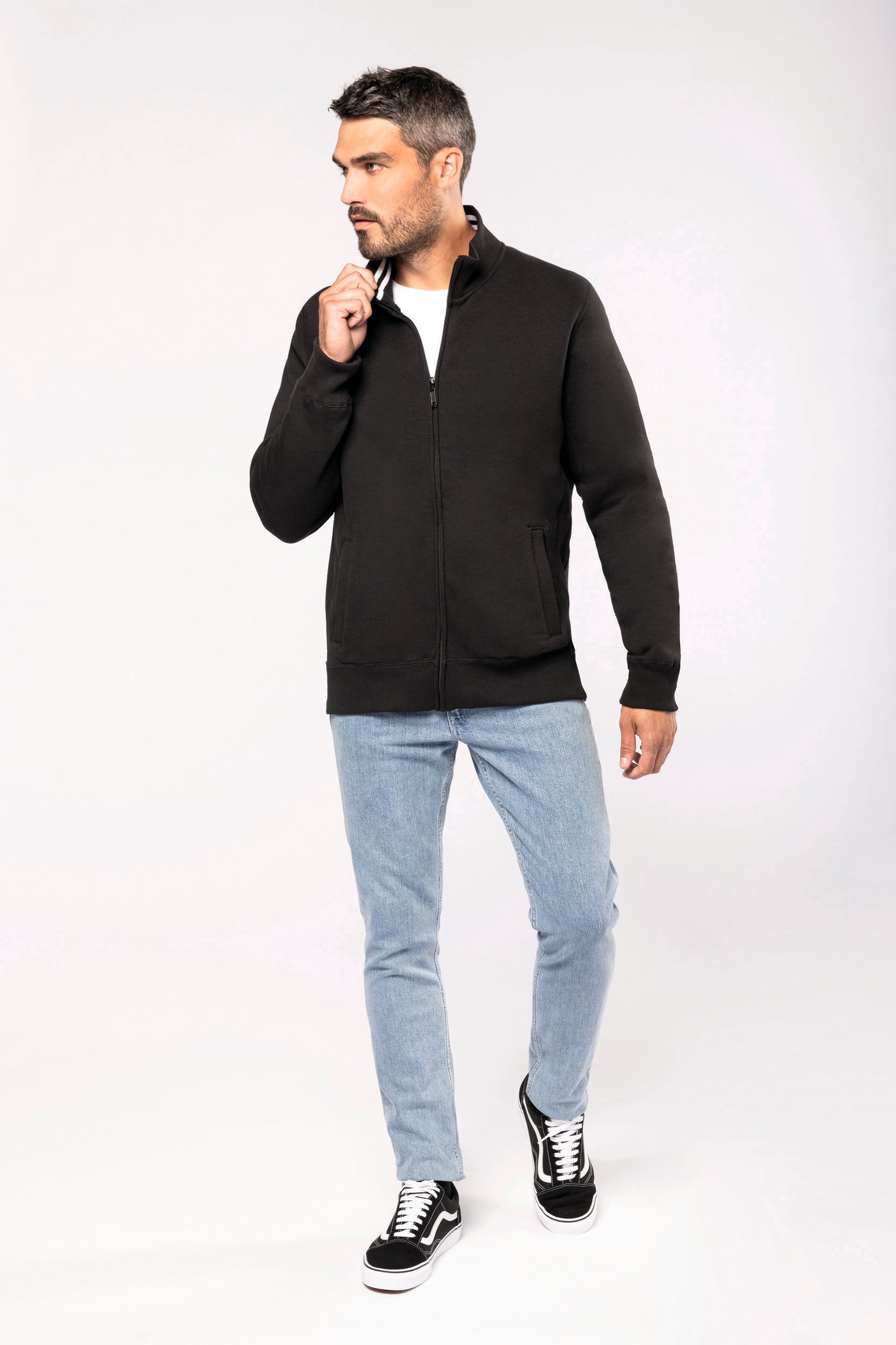 Herensweater met rits
