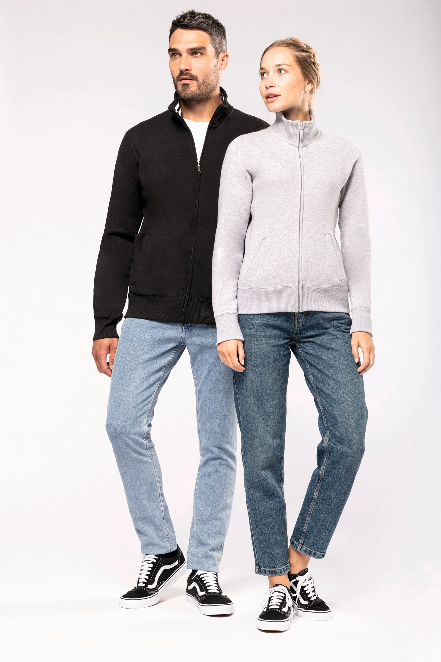 Herensweater met rits
