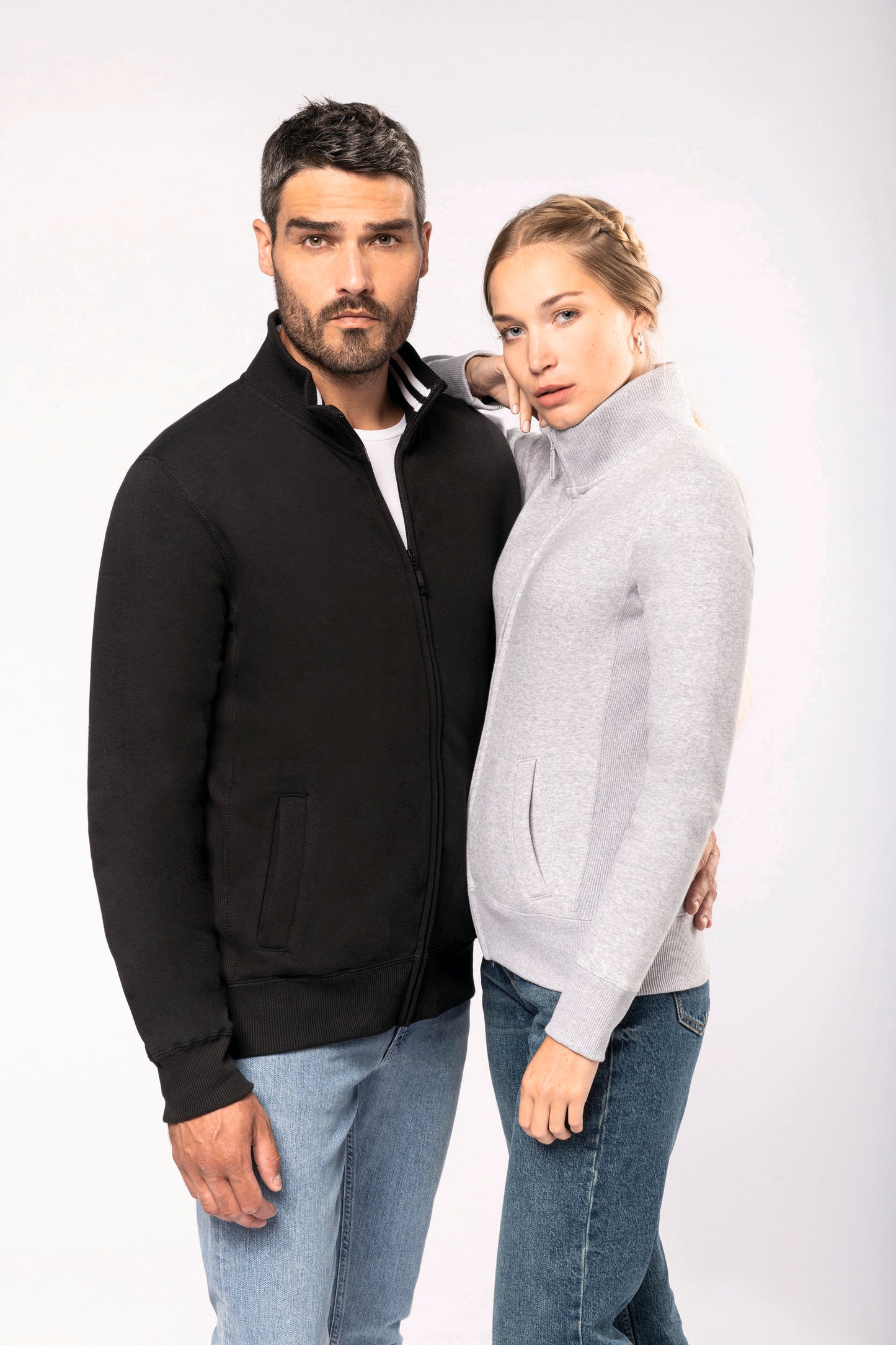 Herensweater met rits