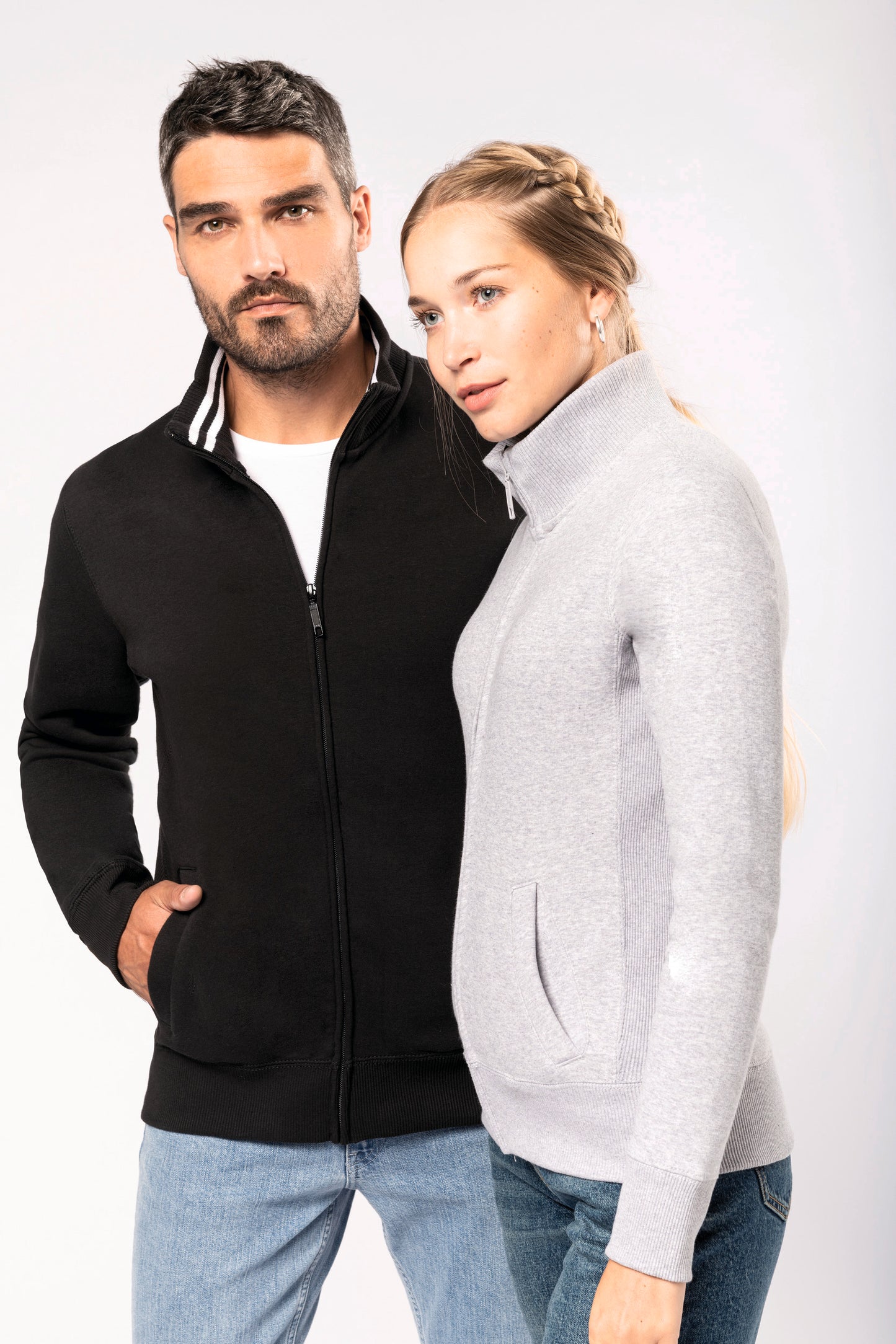 Herensweater met rits