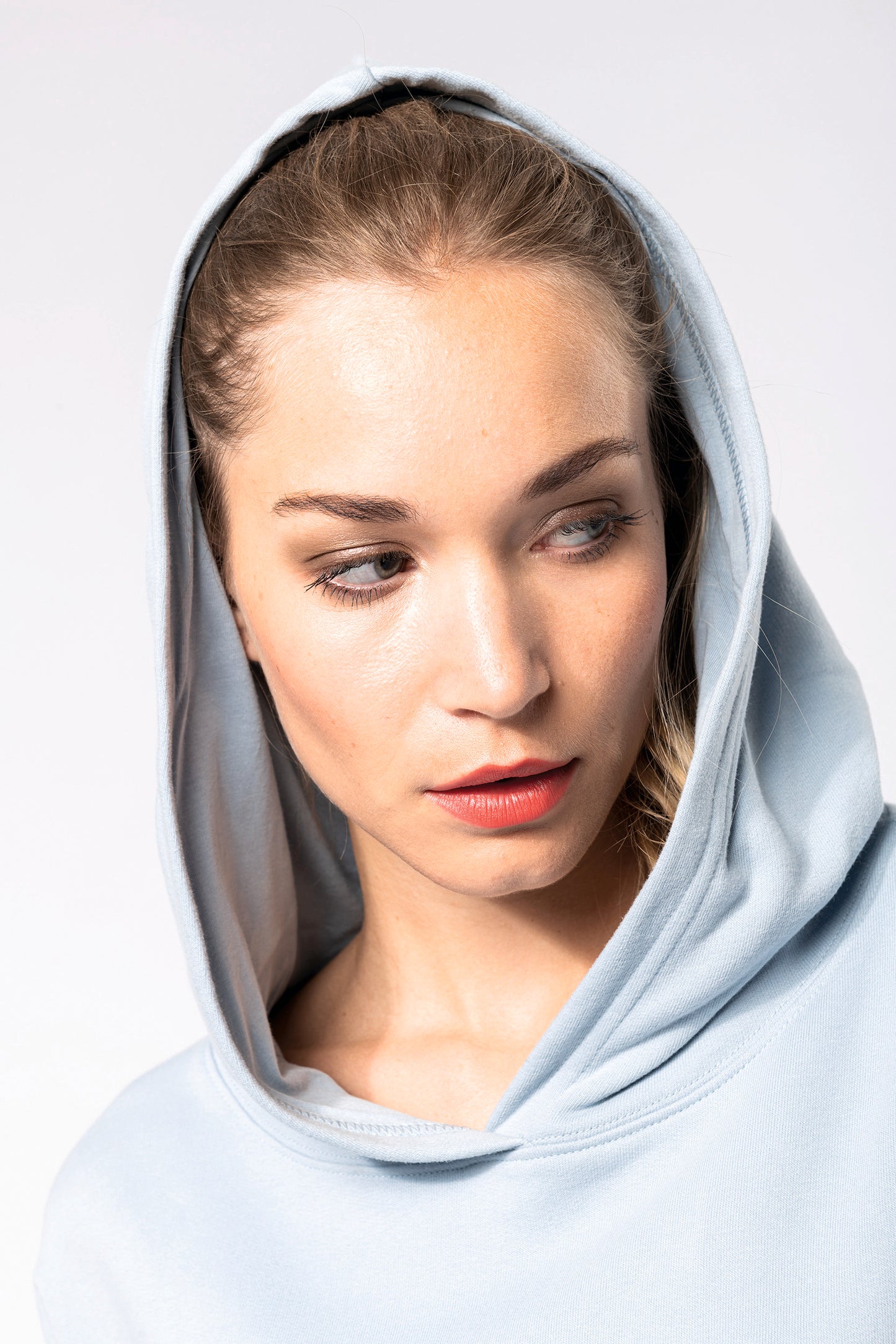 Bio lounge damessweater met capuchon